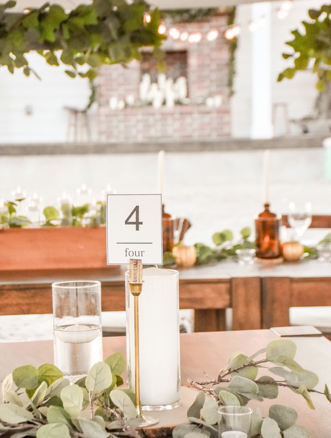 centerpiece classic fall farmhouse wedding by kara's party ideas