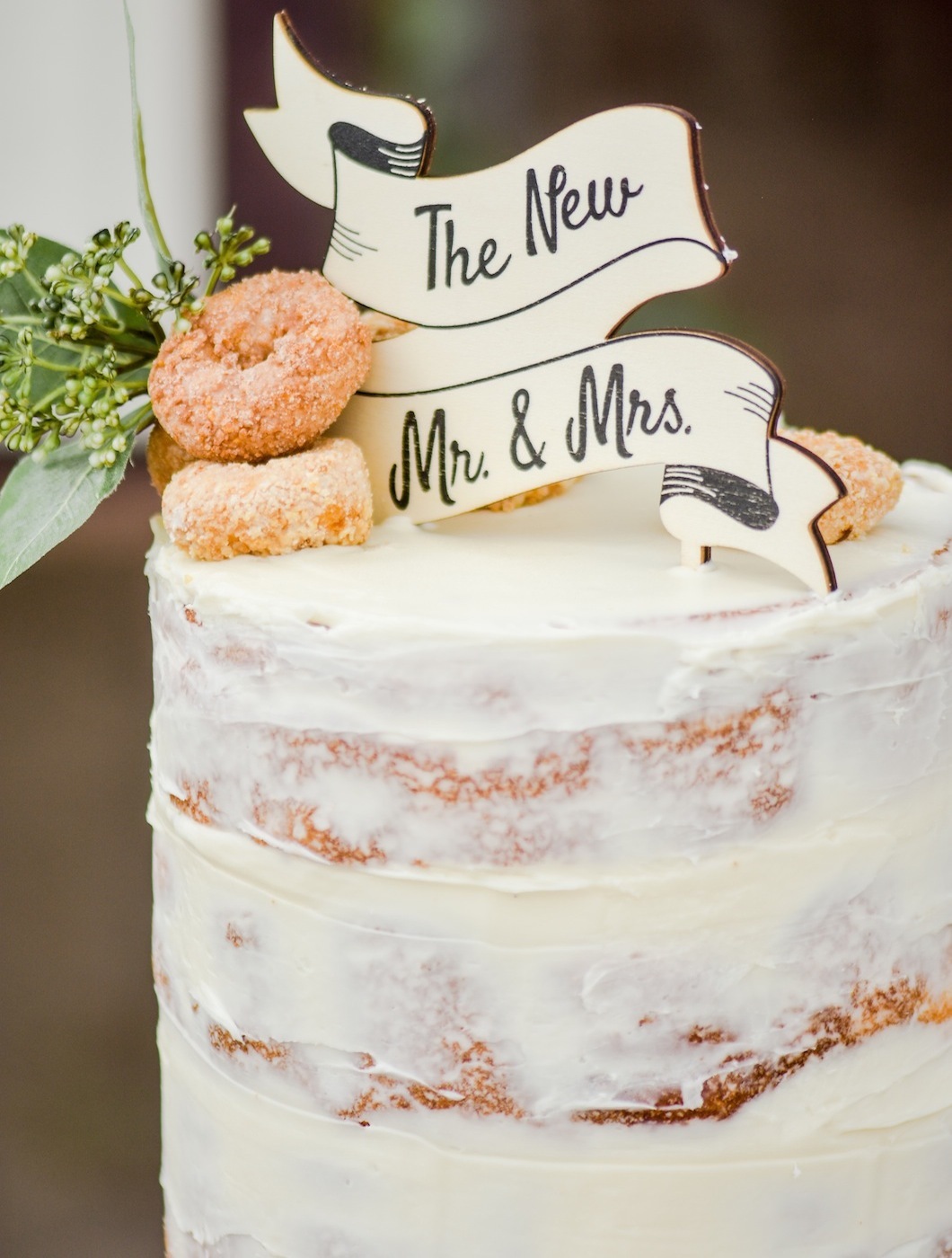 naked doughnut donut cake fall farm farmhouse wedding by Kara's Party Ideas