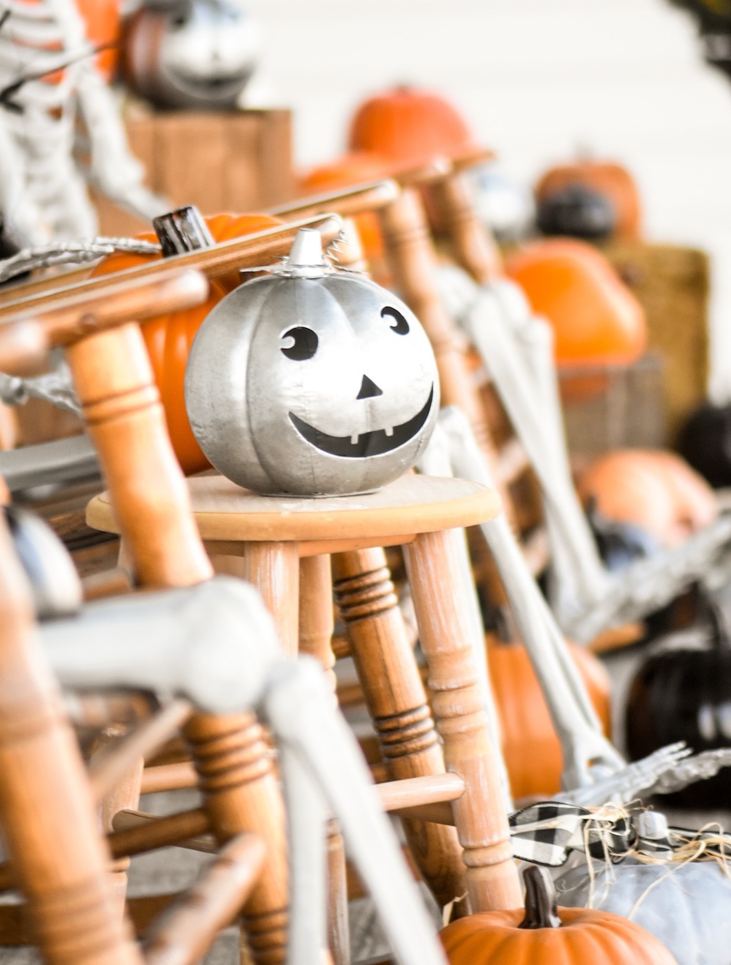 Farmhouse Halloween Front Porch Decorating by Kara's Party Ideas for Oriental Trading Company