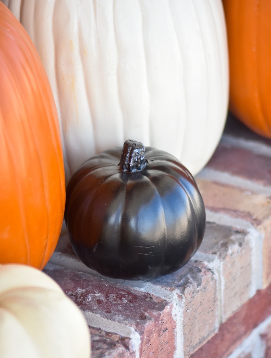Black Foam Pumpkin Farm Farmhouse Halloween Front Porch Decorating by Kara's Party Ideas for Oriental Trading Company
