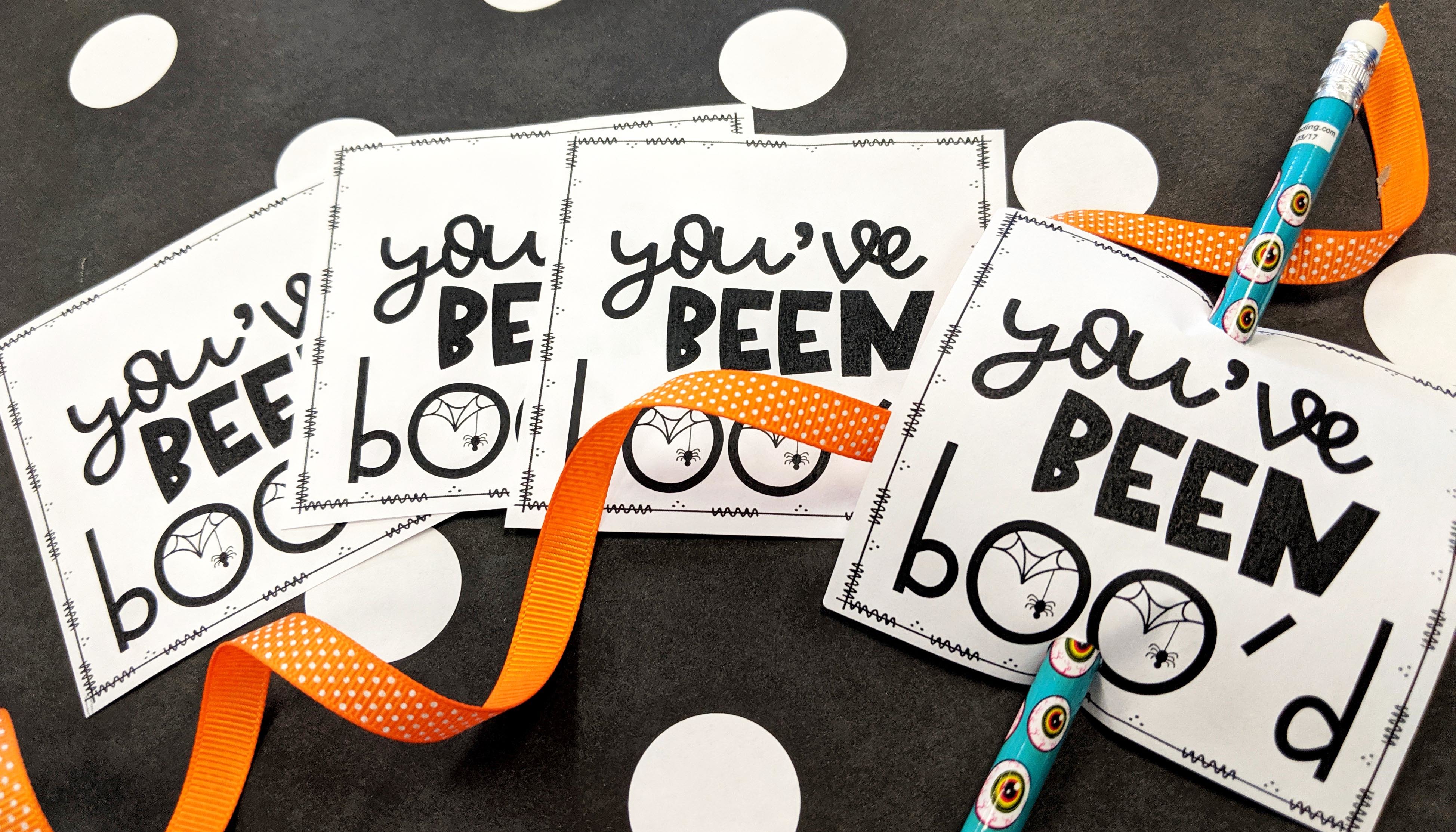 otc you've been boo'd image 3 OTC You've been Boo'd Halloween themed Behavior management tips and ideas for teachers