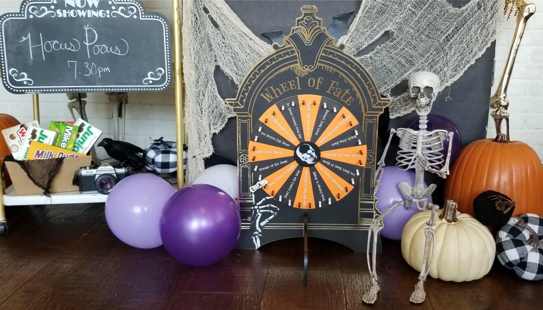 Halloween Wheel of Fate Game