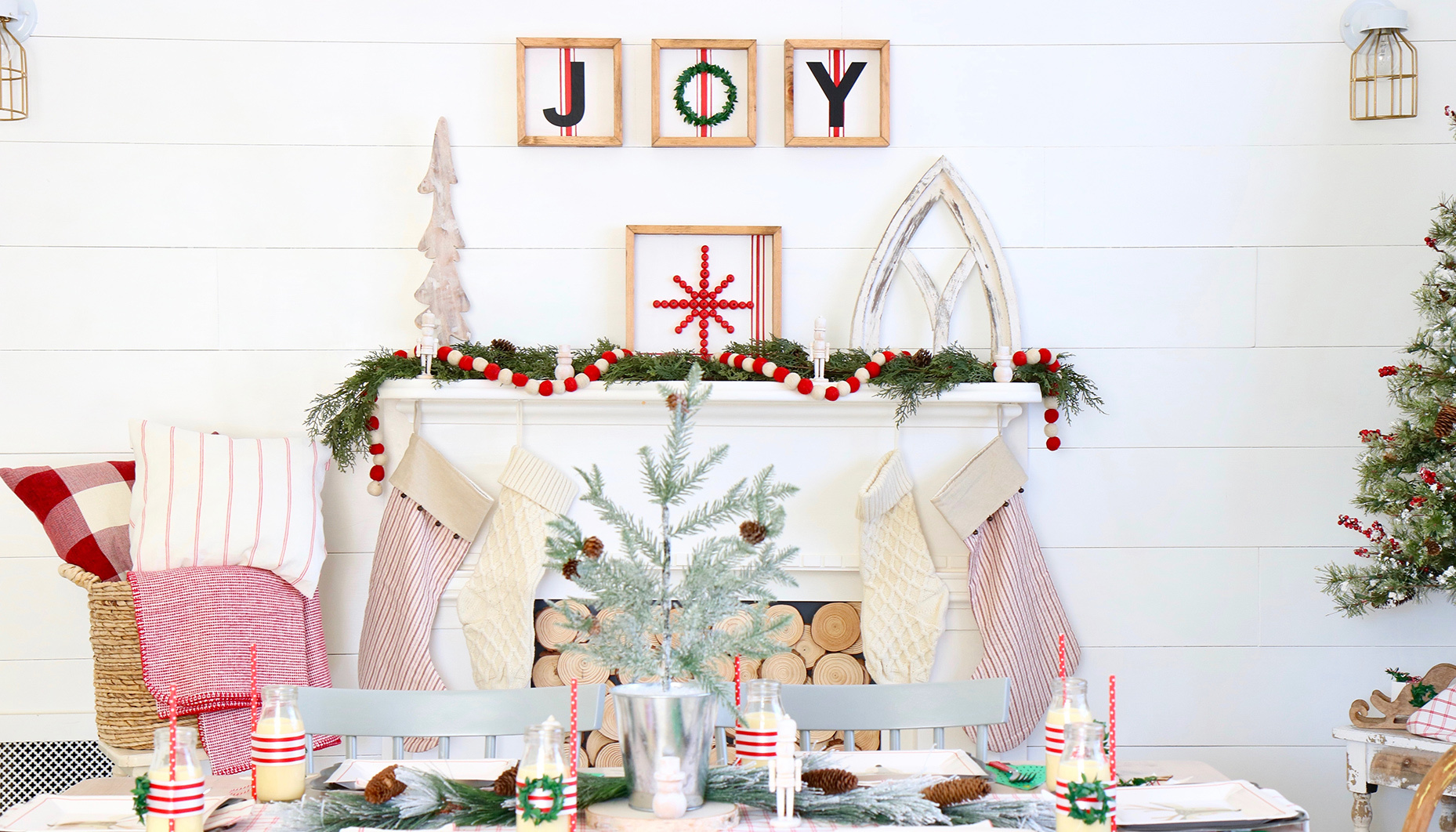 cozy farmhouse christmas brunch