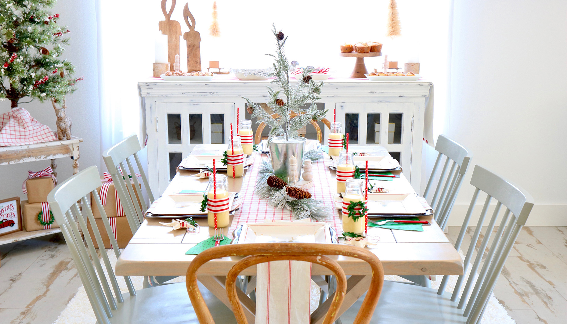 cozy farmhouse christmas brunch