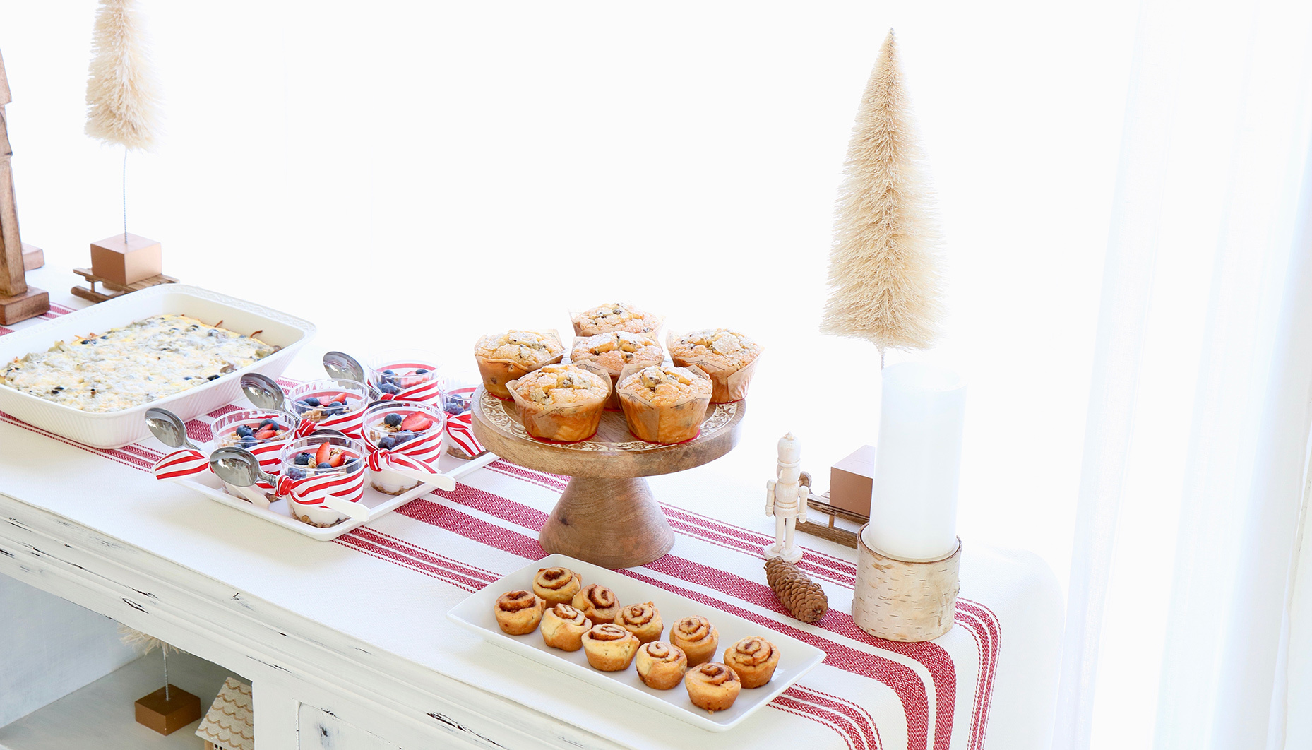 cozy farmhouse christmas brunch