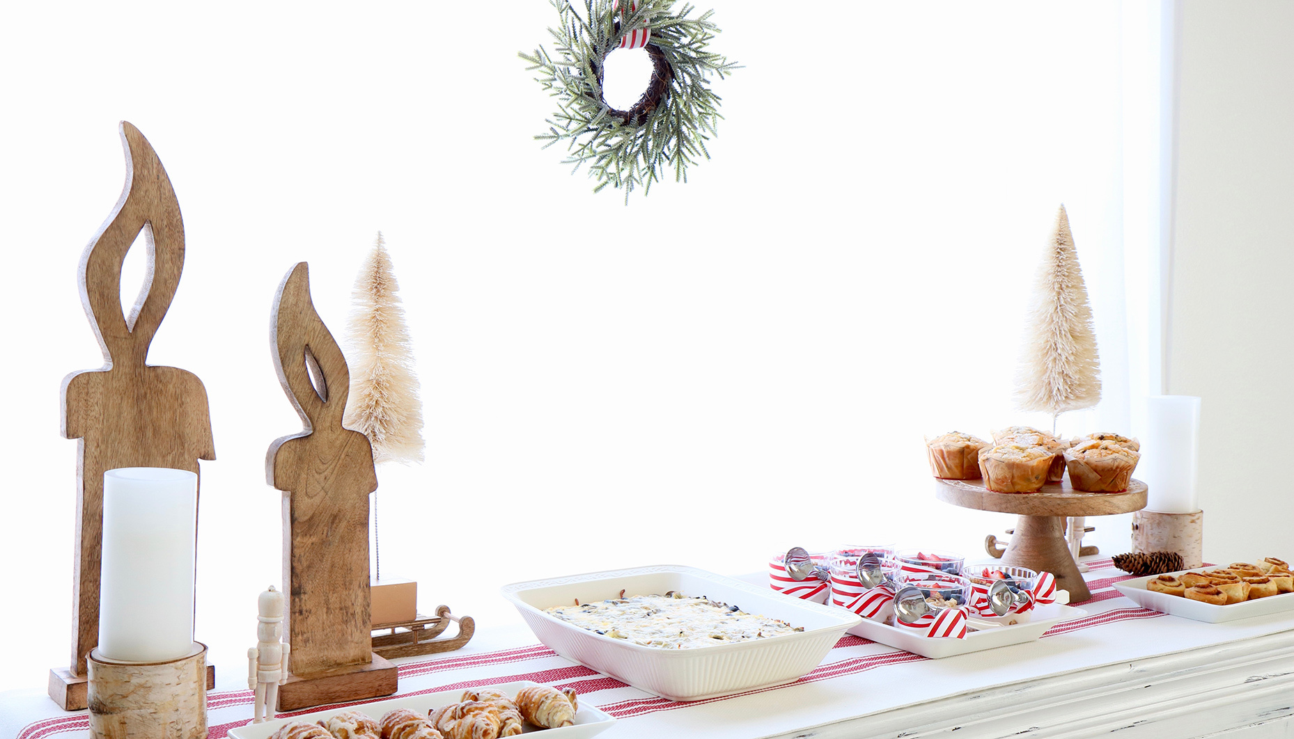 cozy farmhouse christmas brunch