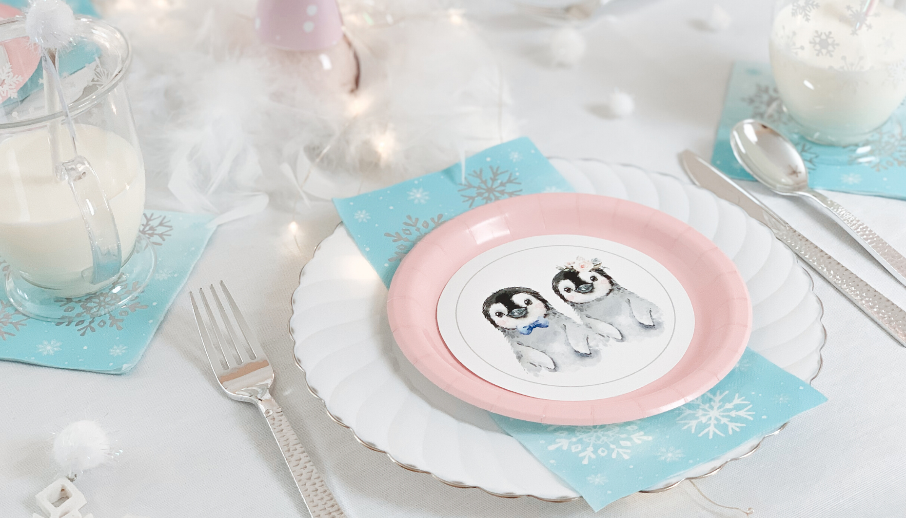 waddle it be penguin gender reveal party This sweet soiree featuring fuzzy baby penguins and soft, snowy elements just may be the cutest winter gender reveal party that we've ever seen!
