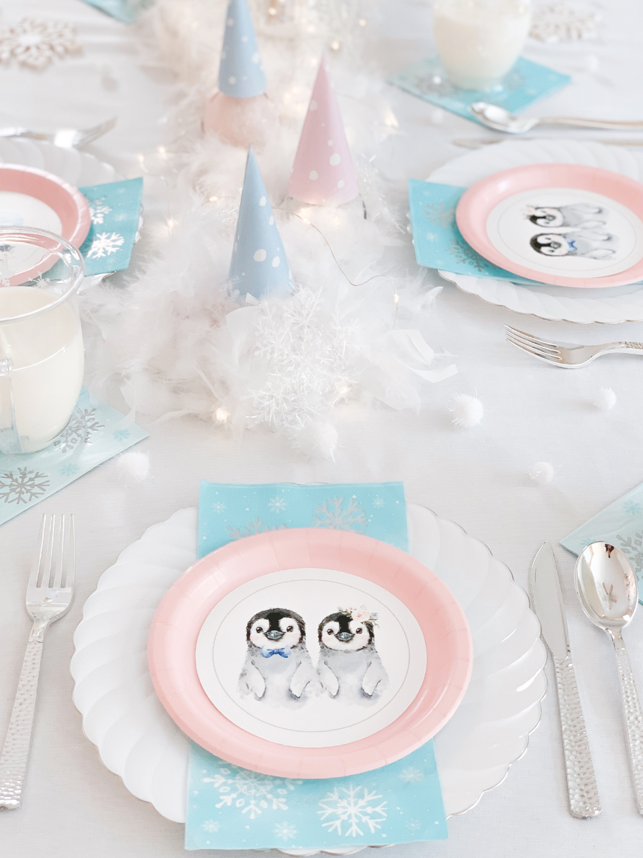 waddle it be penguin gender reveal This sweet soiree featuring fuzzy baby penguins and soft, snowy elements just may be the cutest winter gender reveal party that we've ever seen!