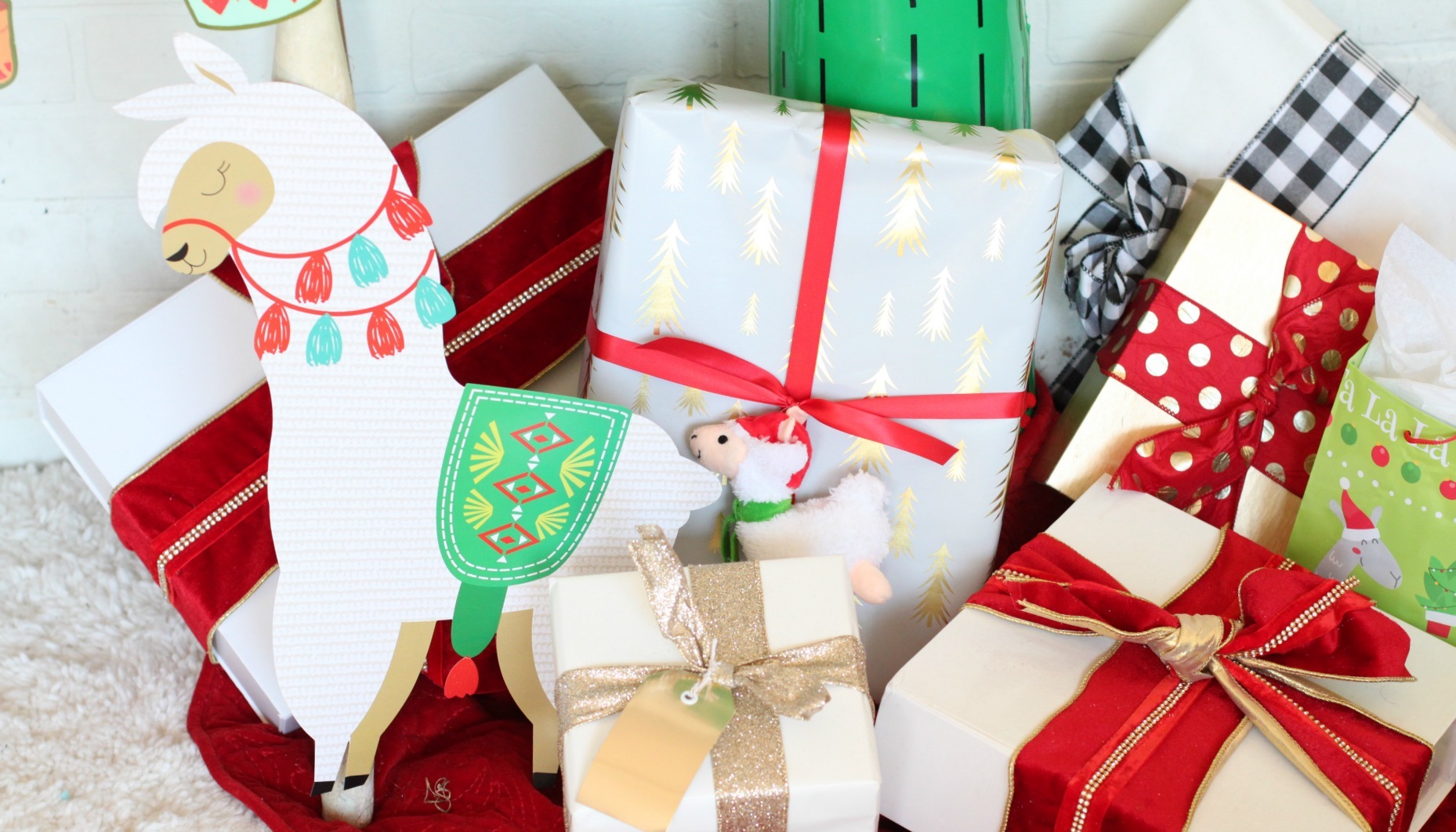 Llama Christmas Presents