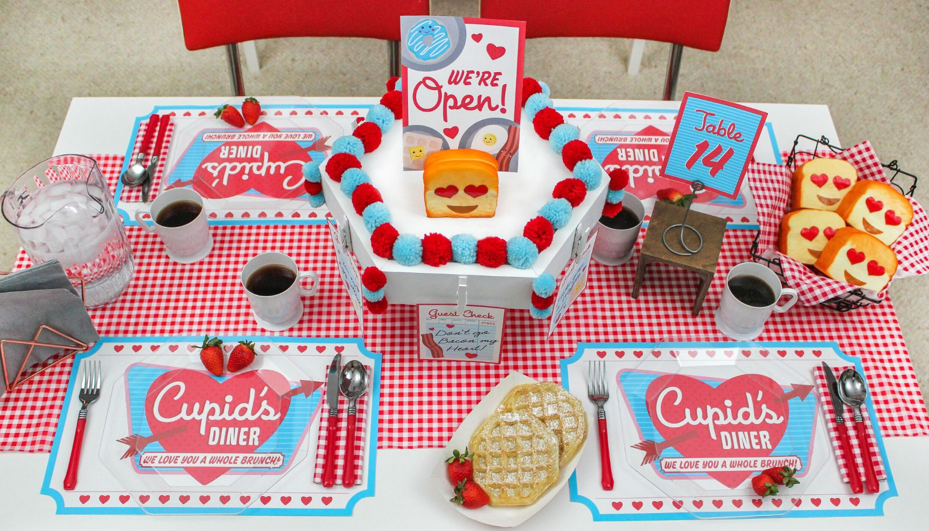 Cupid's Diner Place Settings