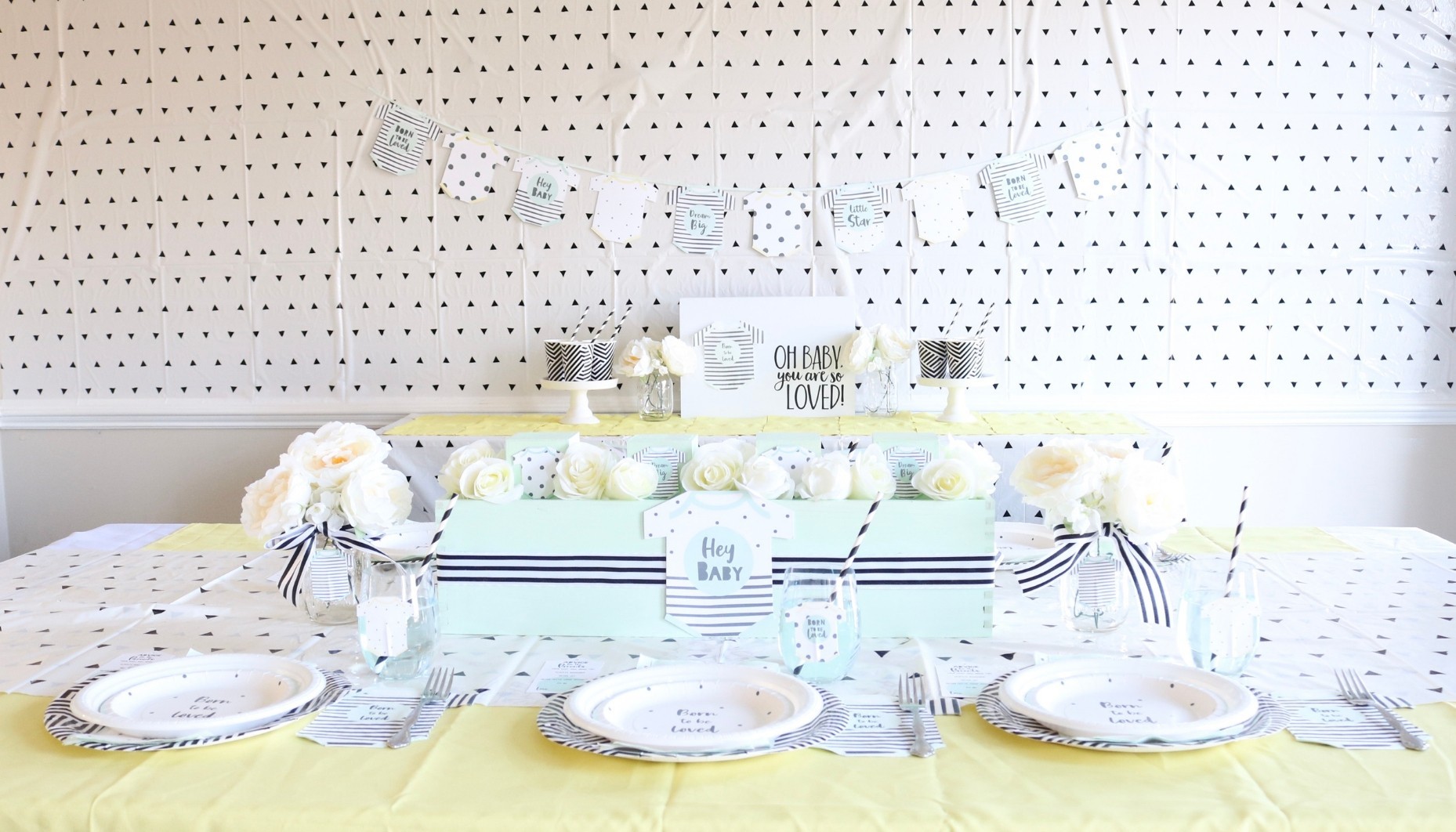 Born to be Loved Gender Neutral Baby Shower Ideas