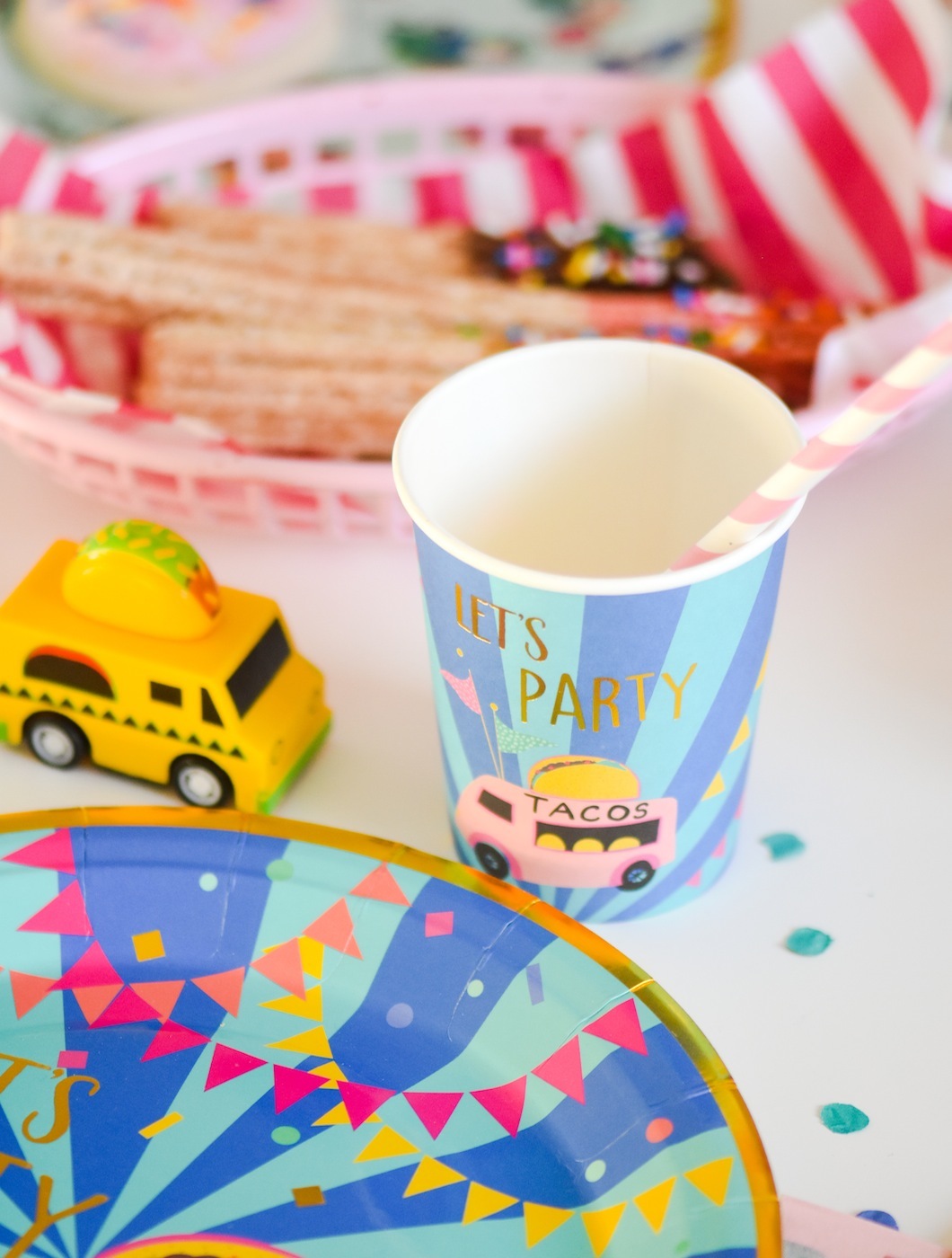 Food Truck Fiesta Churro Bar Party Ice Cream Taco Truck