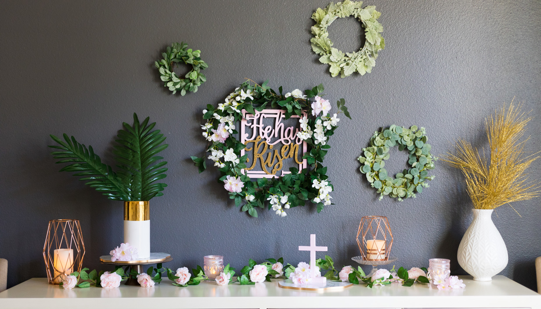 he has risen easter wreath He Has Risen Easter Wreath