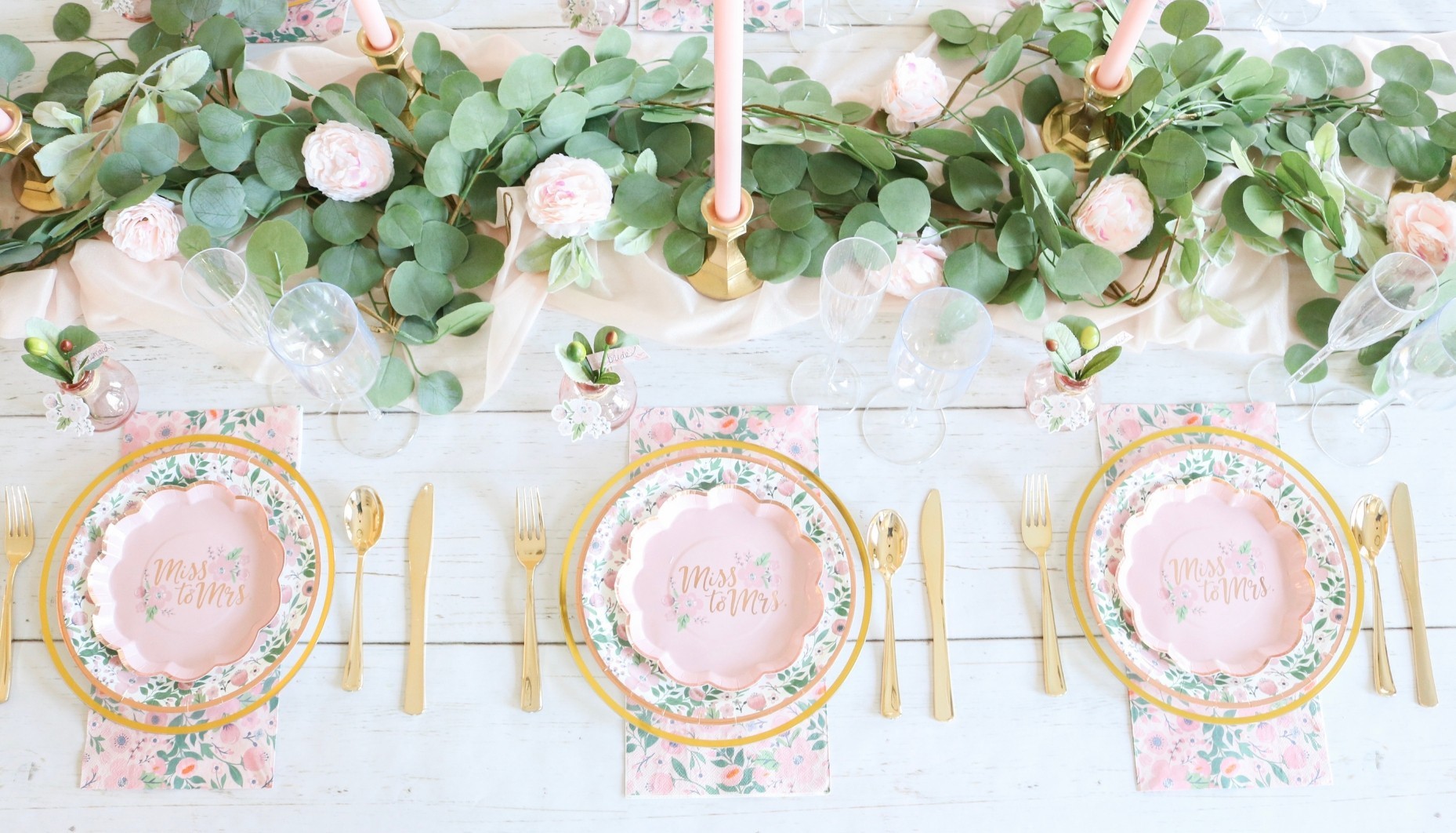 Rose Gold Spring Bridal Shower Ideas