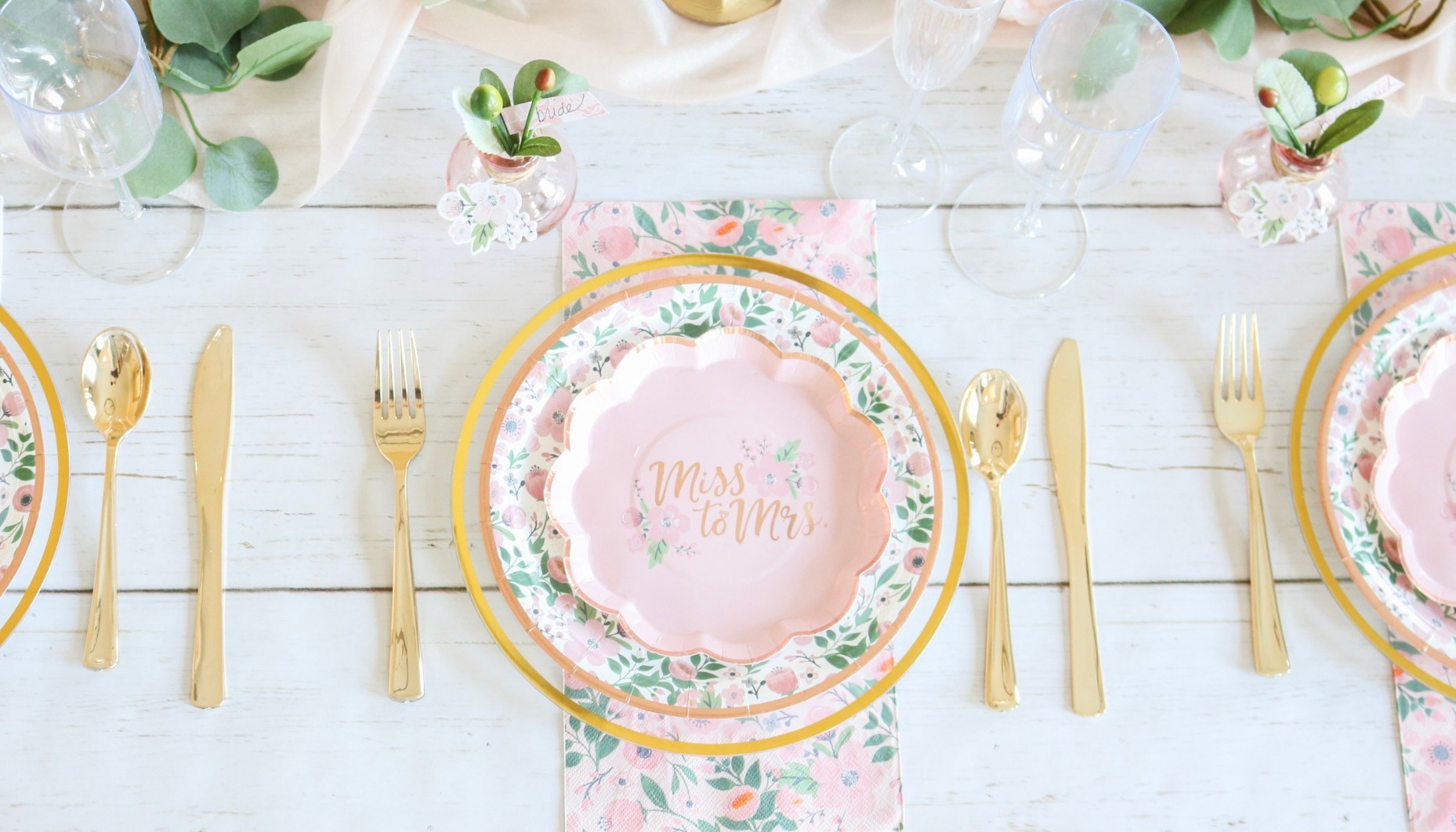 Rose Gold Spring Bridal Shower Ideas