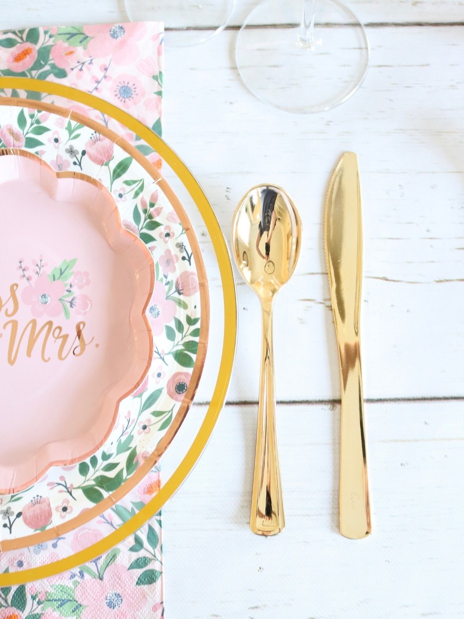 Rose Gold Spring Bridal Shower Ideas