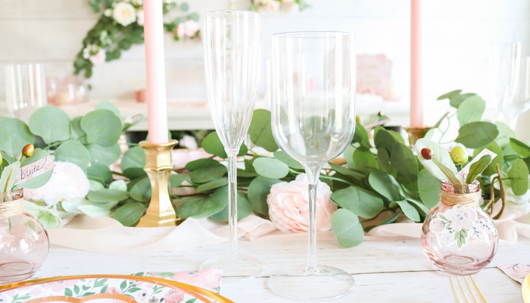 Rose Gold Spring Bridal Shower Ideas