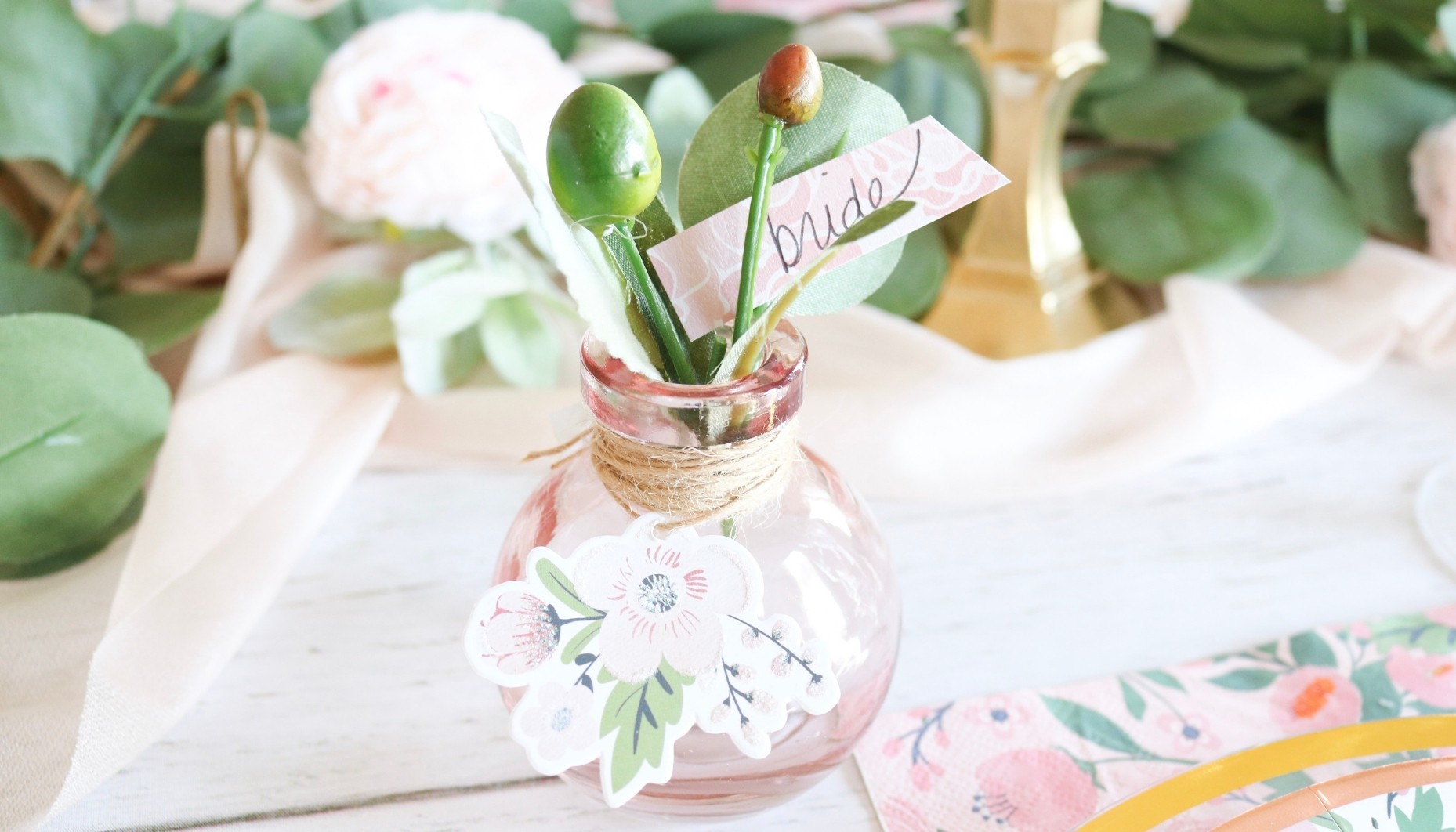 Rose Gold Spring Bridal Shower Ideas