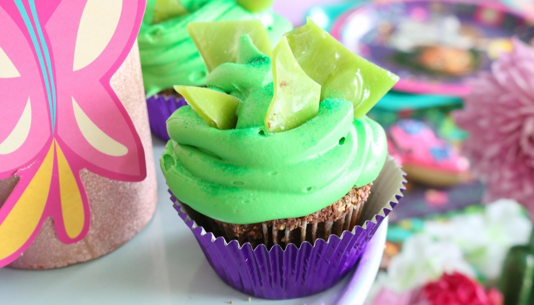 Encanto Birthday Party Cupcakes We Don't Talk About Bruno Cupcakes