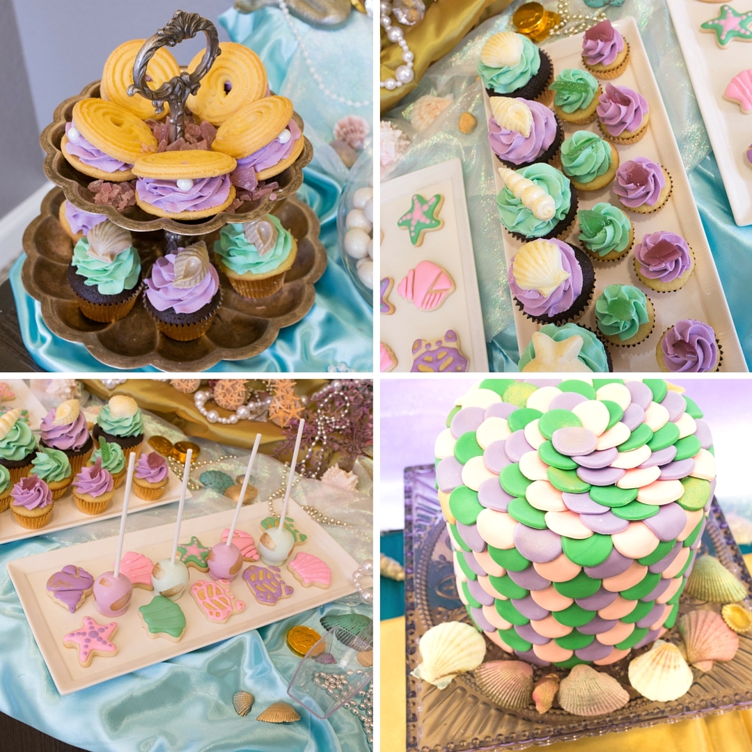 Mermaid Birthday Party Dessert Table