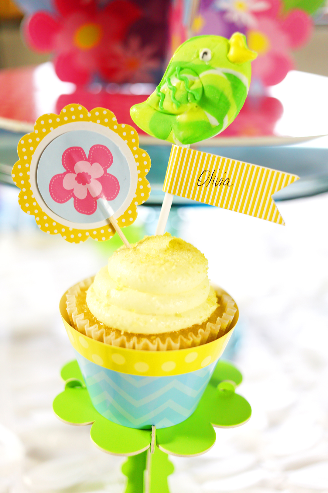 Personalized Cupcake Place Cards