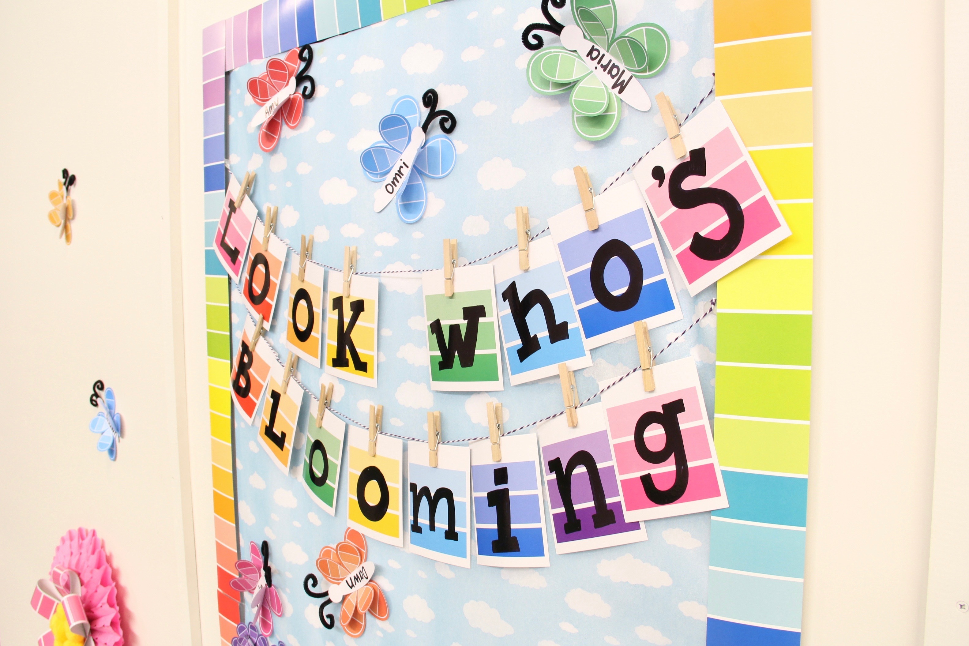 paint chip strip letters