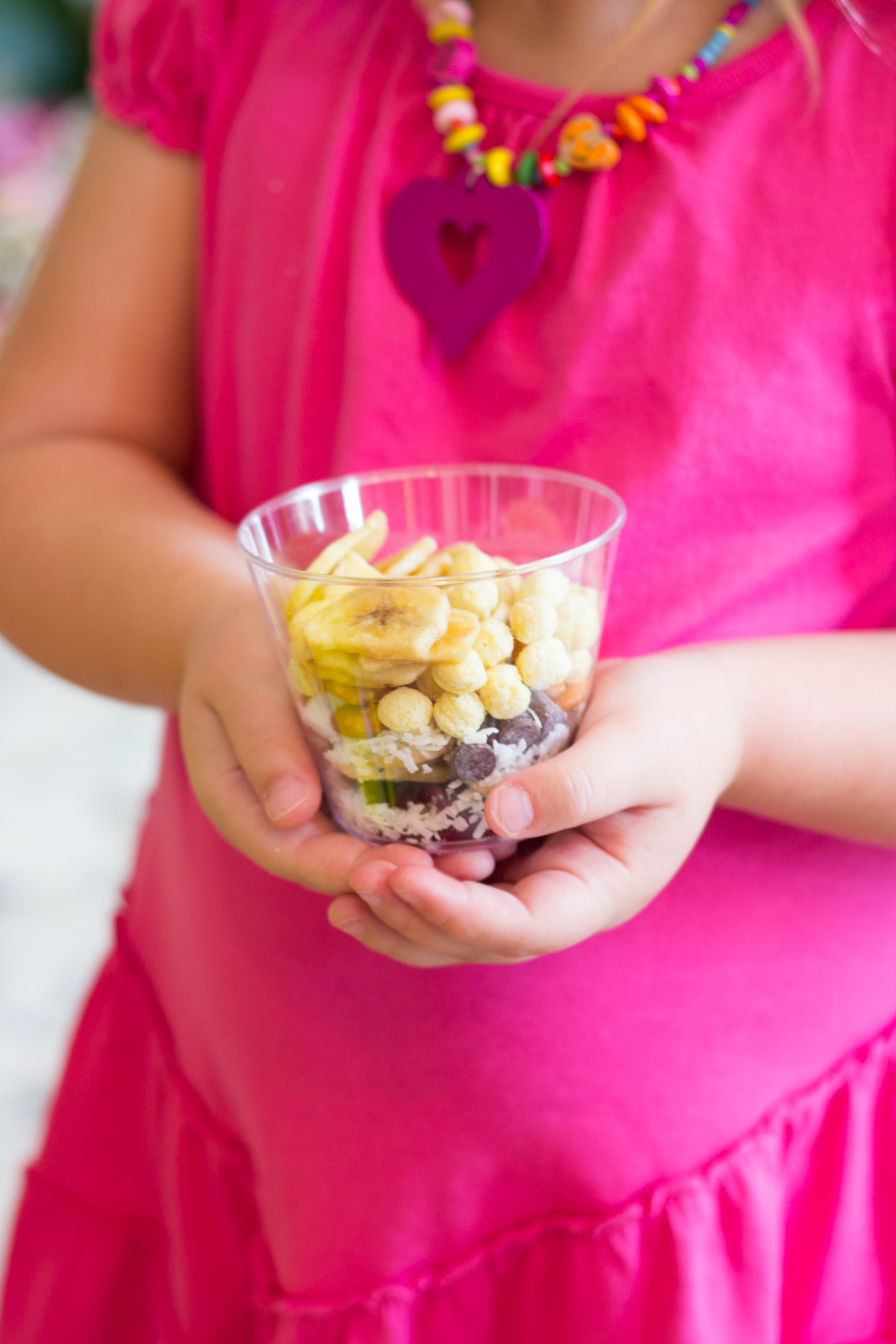 Individual snack mix cups