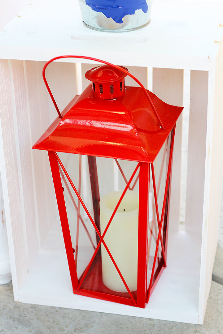 Red Metal Lantern