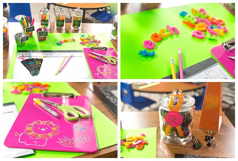 Chalkboard Safari Teacher Desk