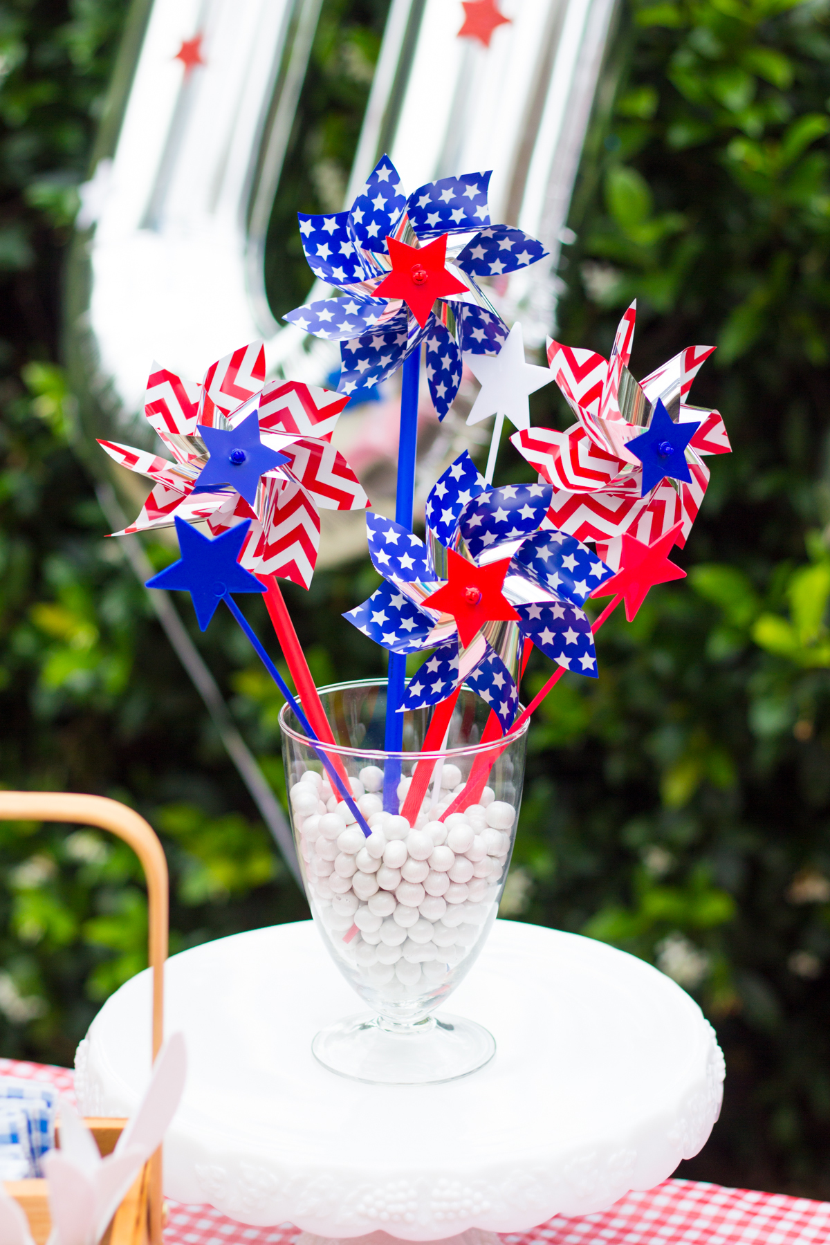Patriotic Baseball Décor: This Easy DIY July 4th Centerpiece Will