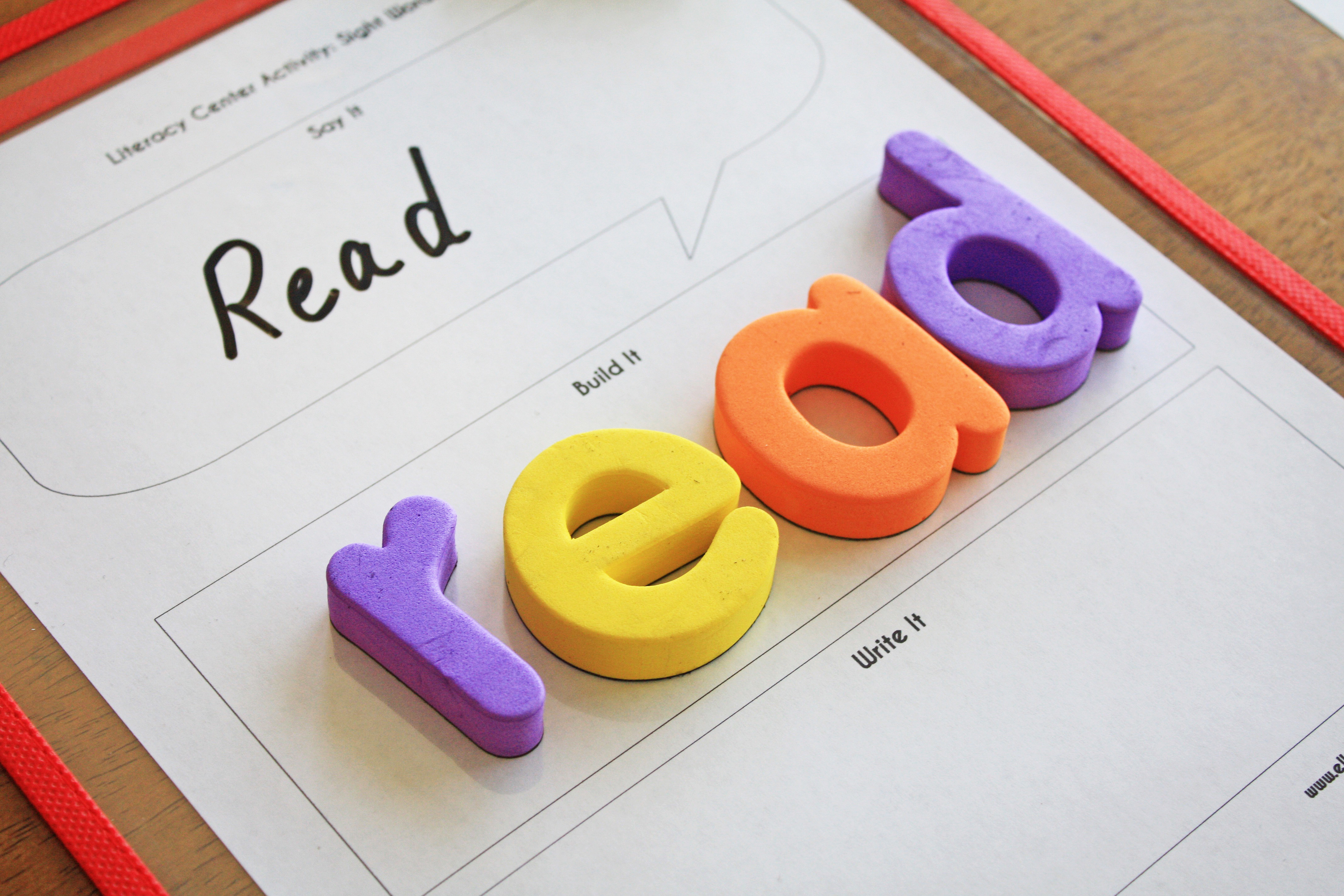 Literacy Center Activities
