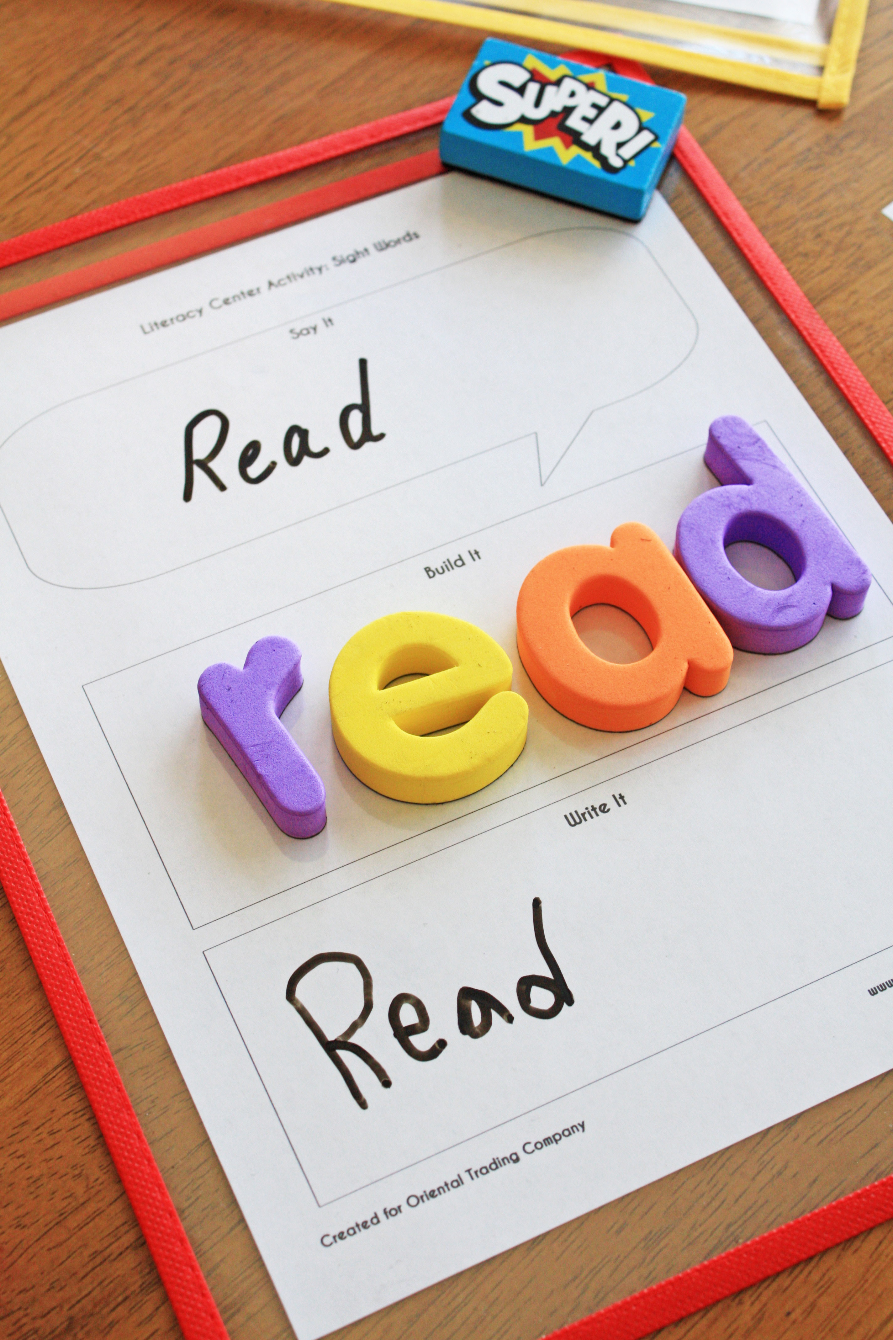 Literacy Center Activities