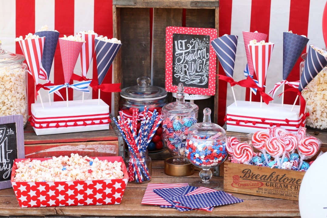 4th of July Popcorn Party Treats