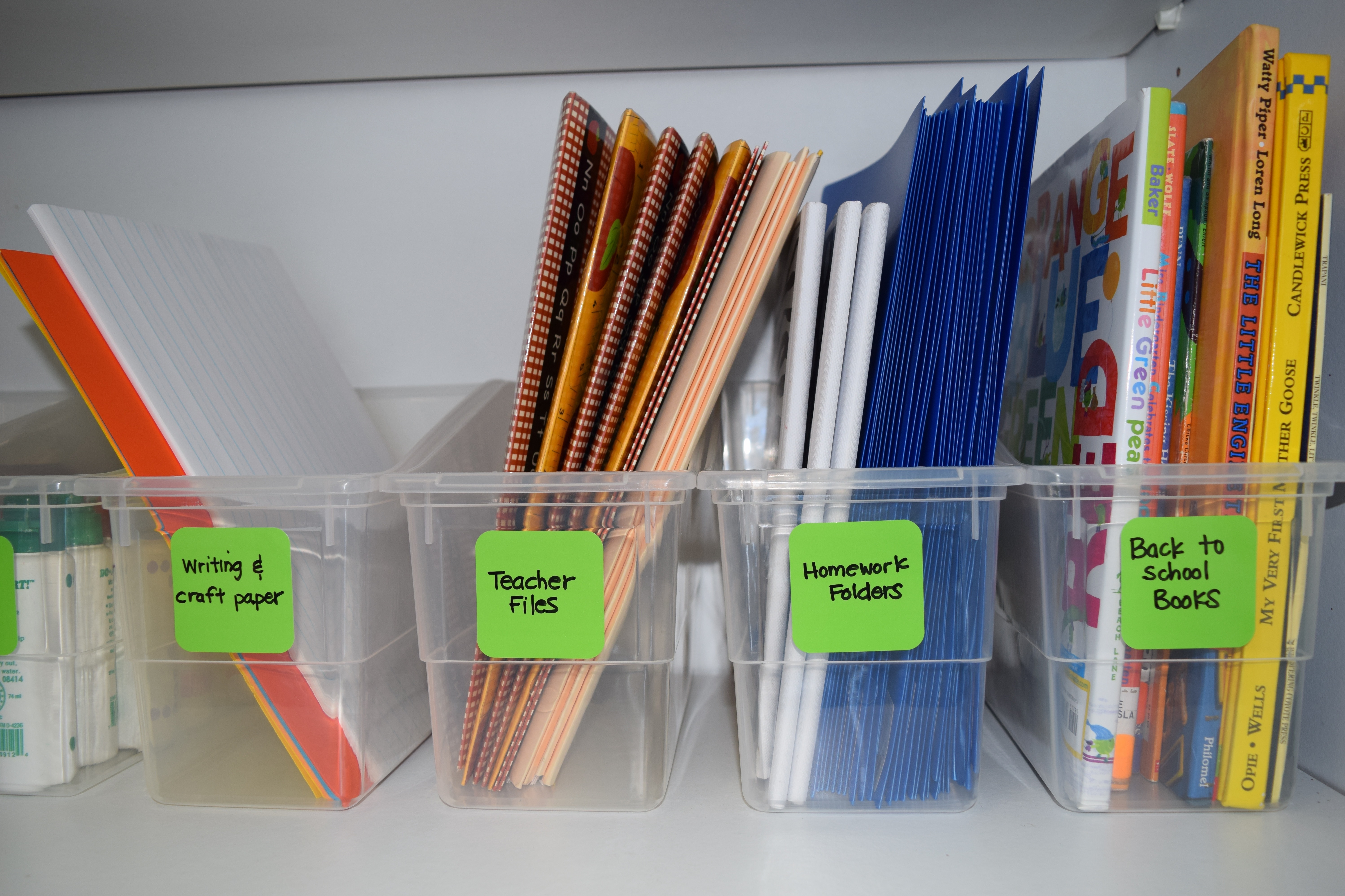 clear book storage clear book bins
