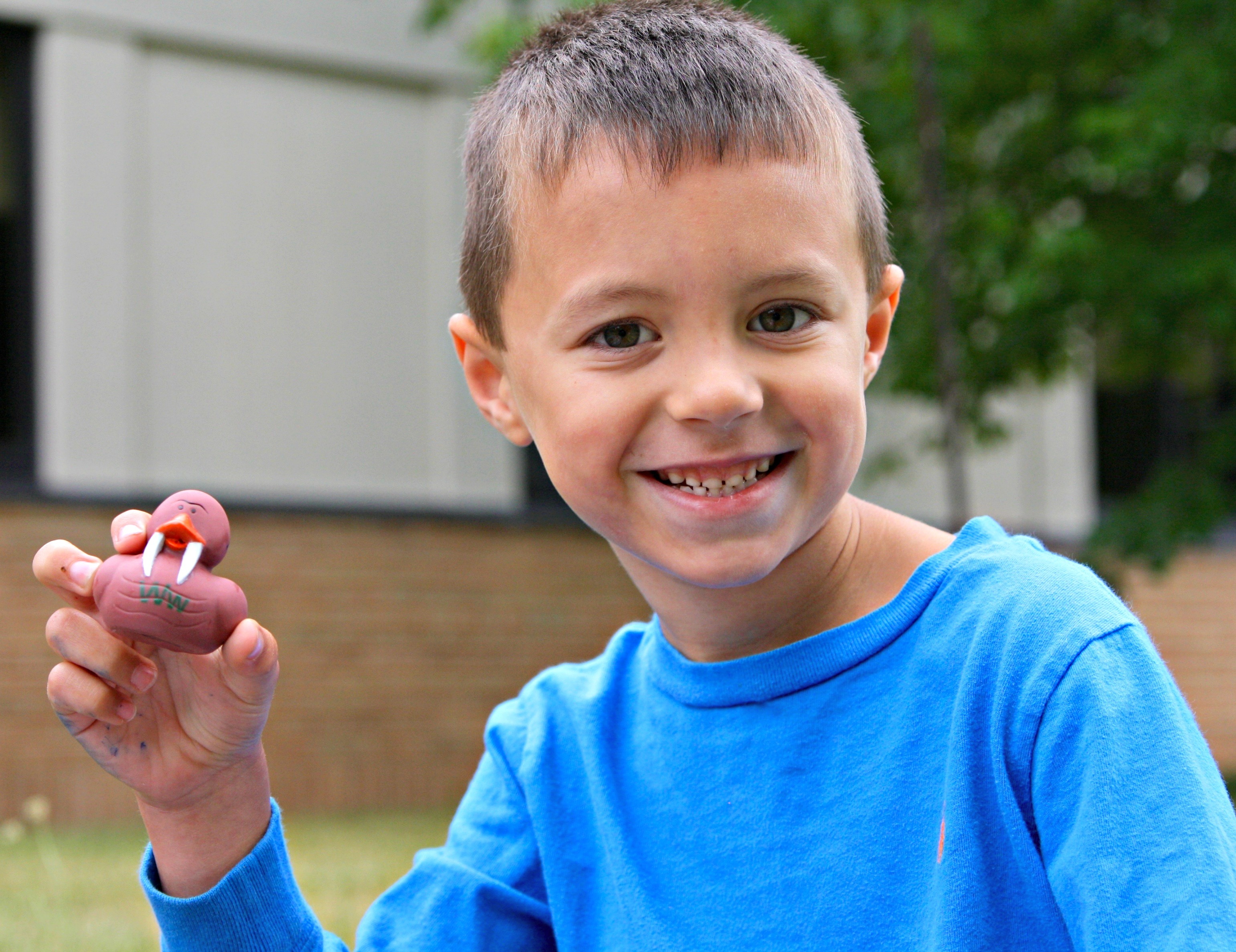 Hide ABCs rubber duckies around the backyard or park. Take your child on an adventure to find all 26 ducks! Your child will enjoy finding all 26 unique ducks with letters printed on them. Have your child identify the sound for a challenge!