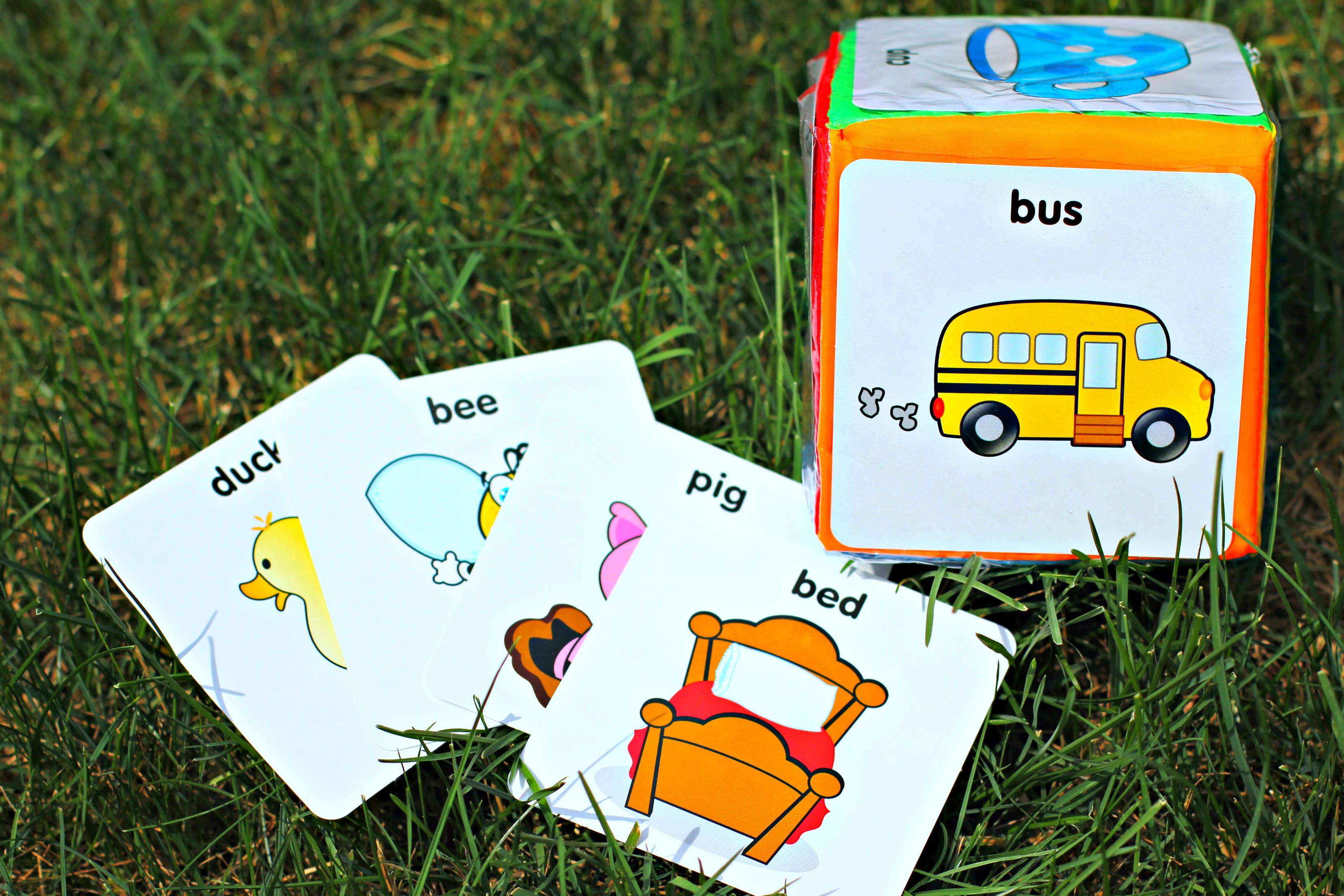 Use Oriental Trading's pocket dice and rhyming cards to help establish a strong foundation in rhyming!