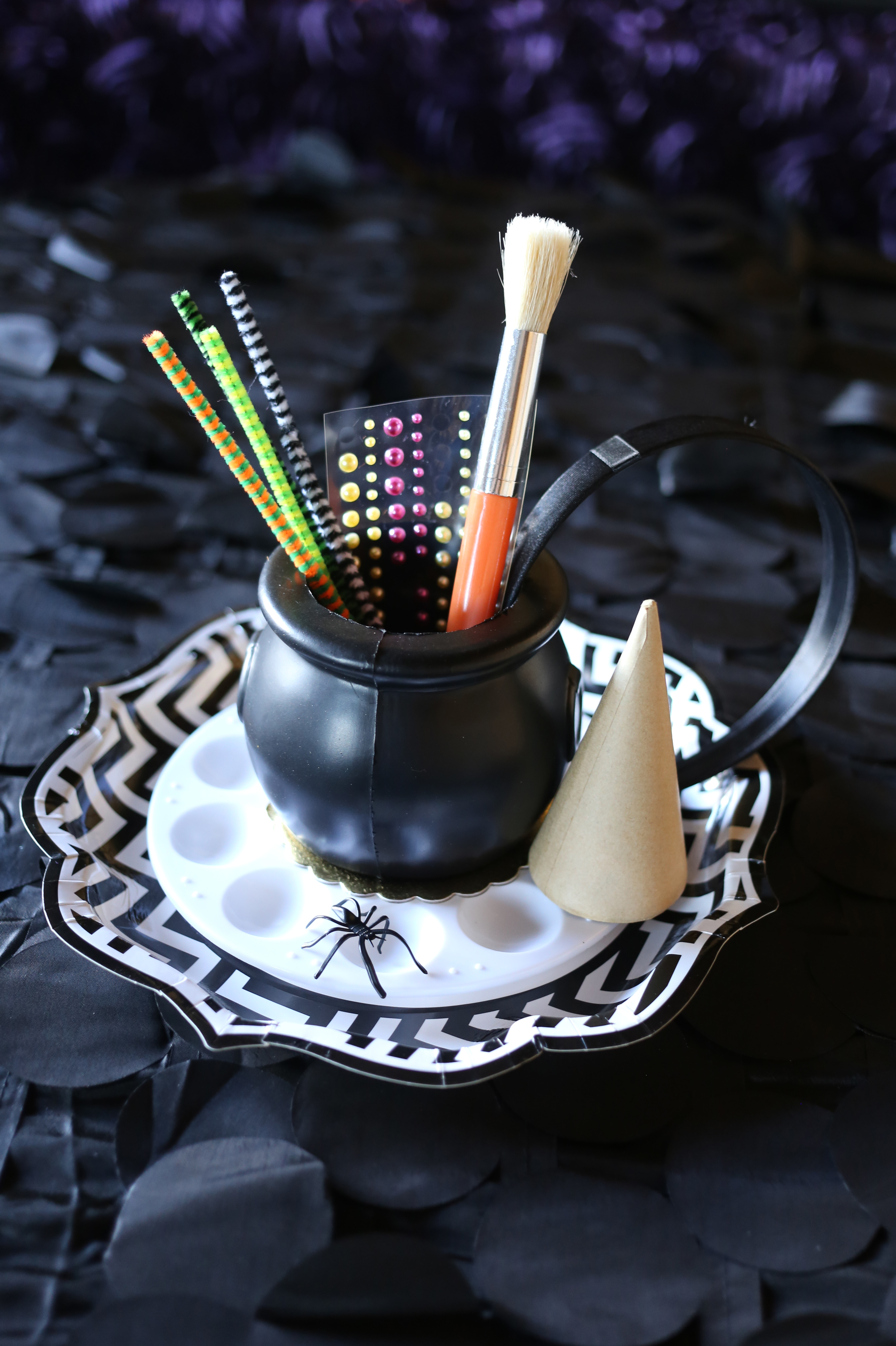 DIY Witch Hat Headbands - supplies