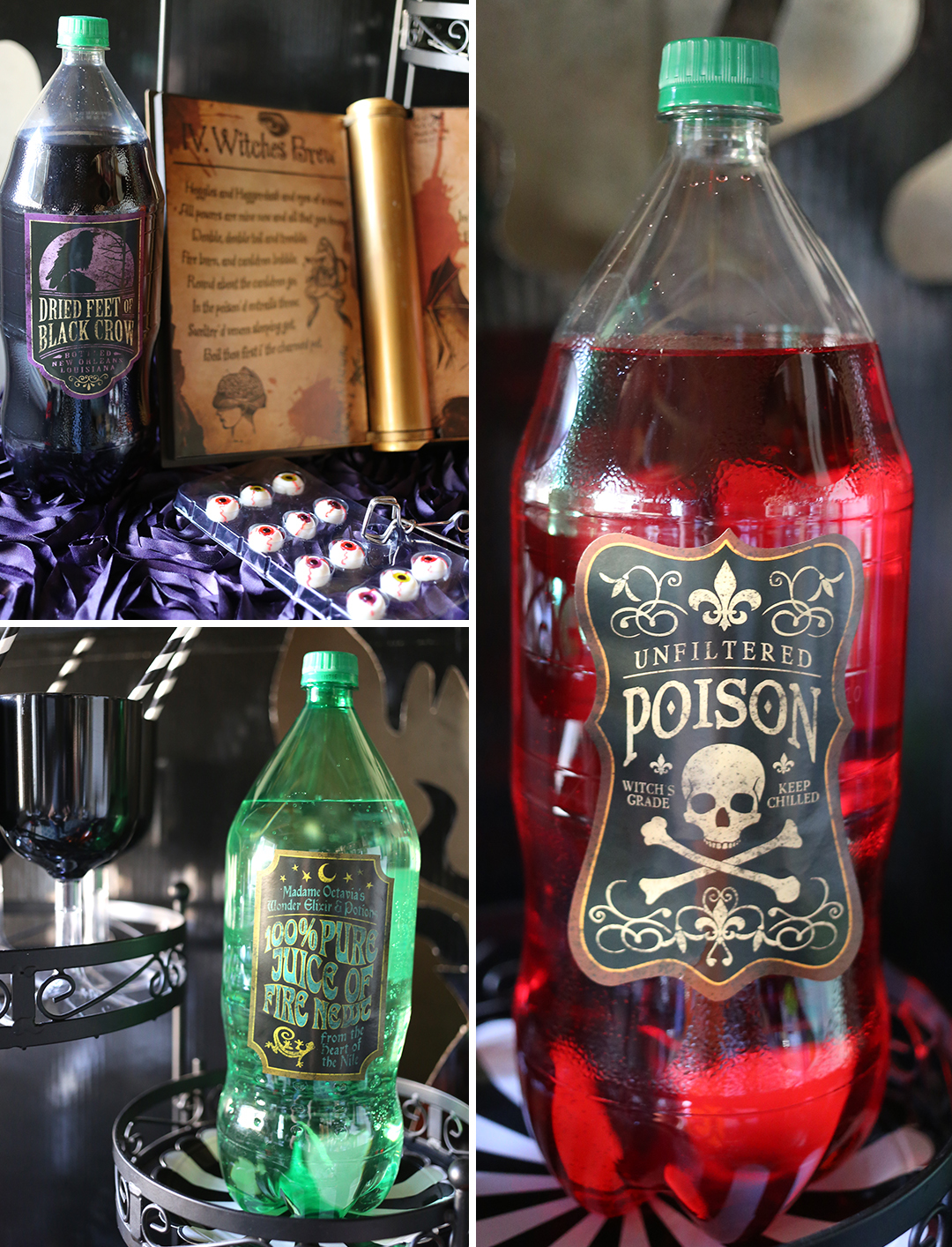 Halloween Party Drink Labels