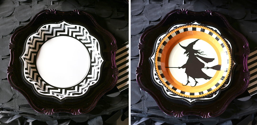 Halloween party plates