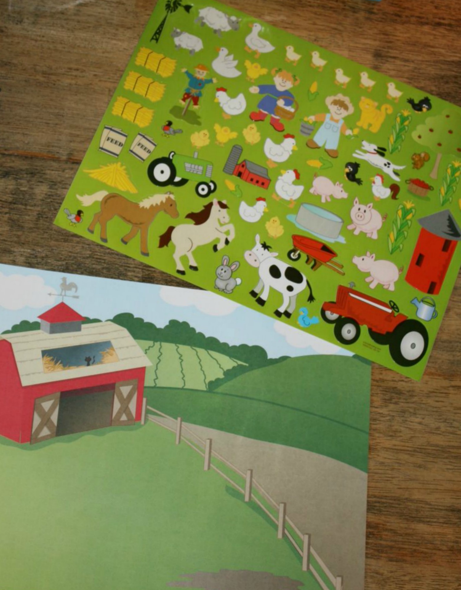 Large Farm Sticker Scenes