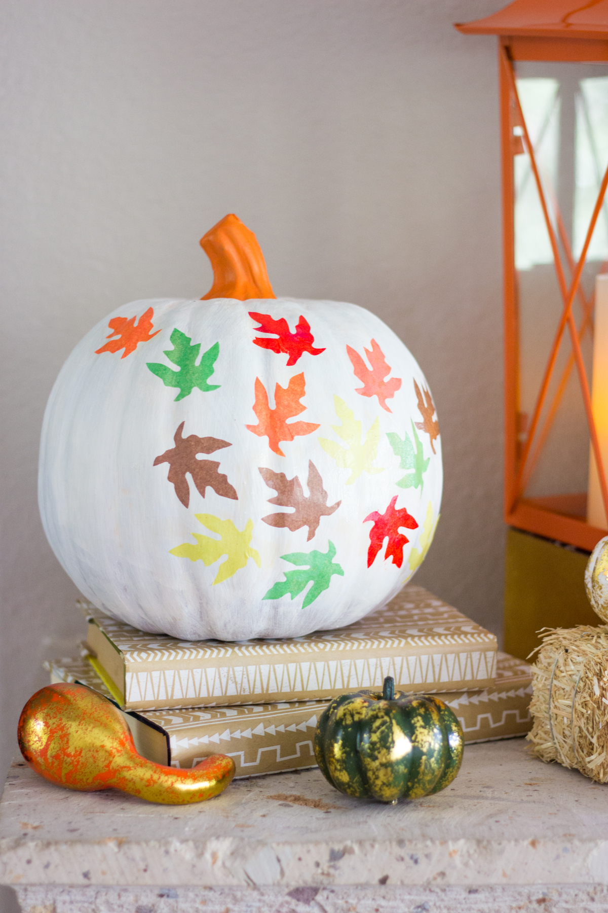 How to create a cozy fall mantel