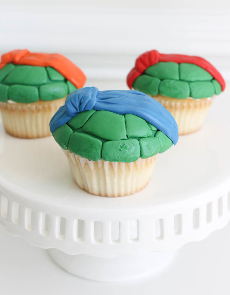 ninja turtle shell cupcakes