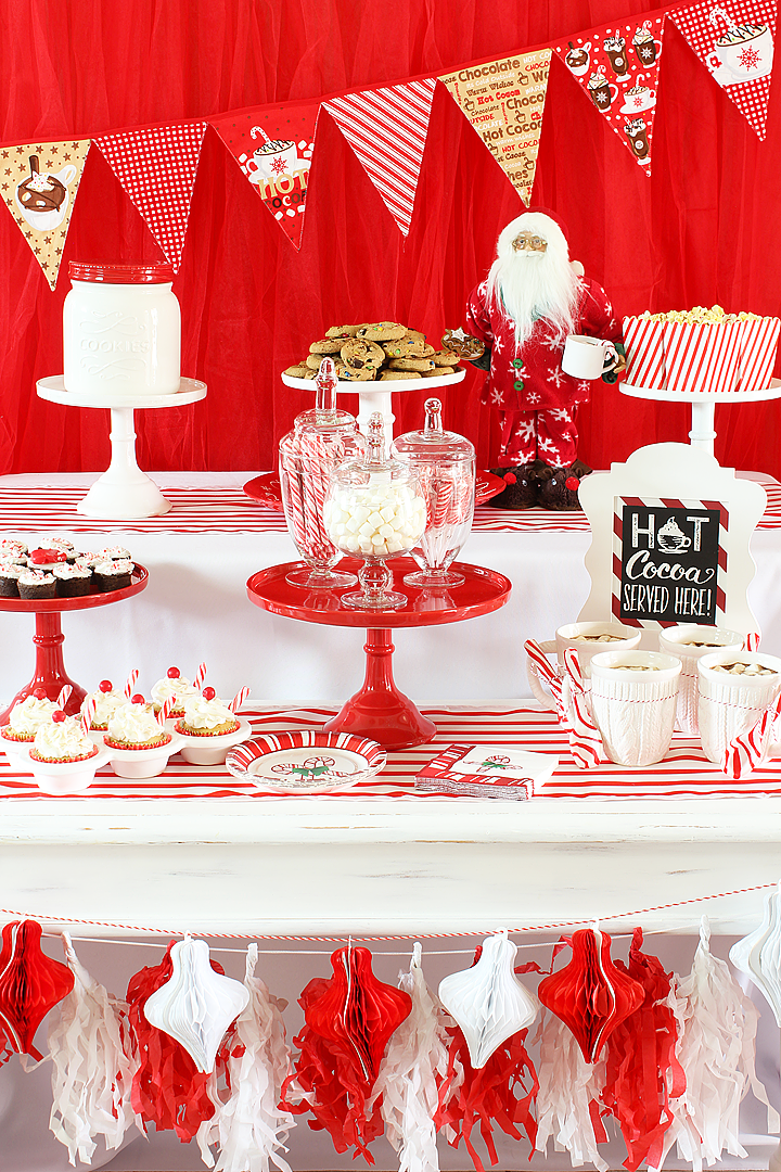 Style a hot cocoa stand for your festive holiday celebrations!