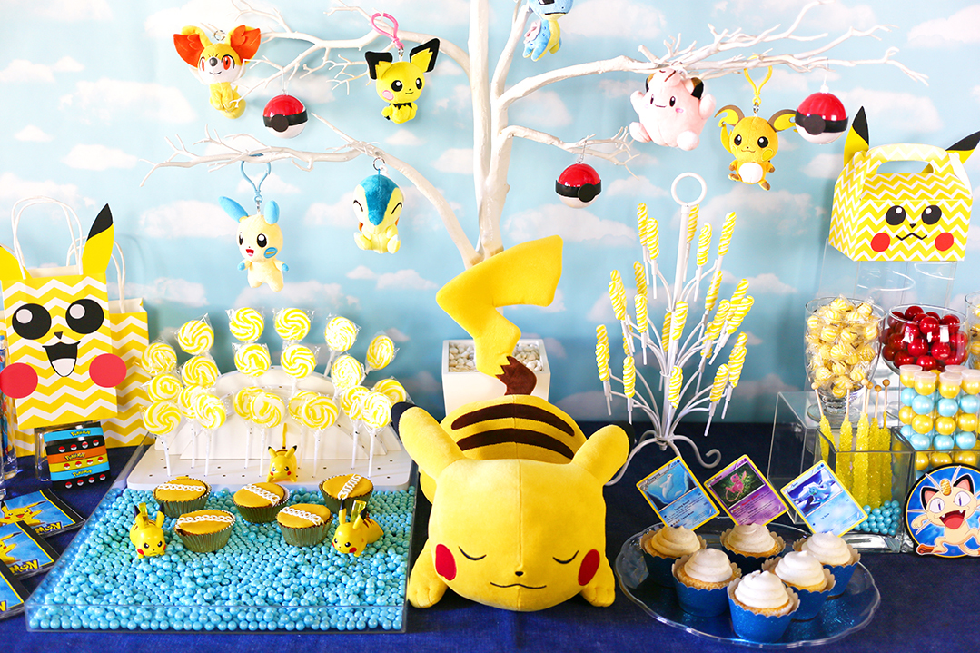 Pokemon themed party, Pokemon party decorations, Pokemon party