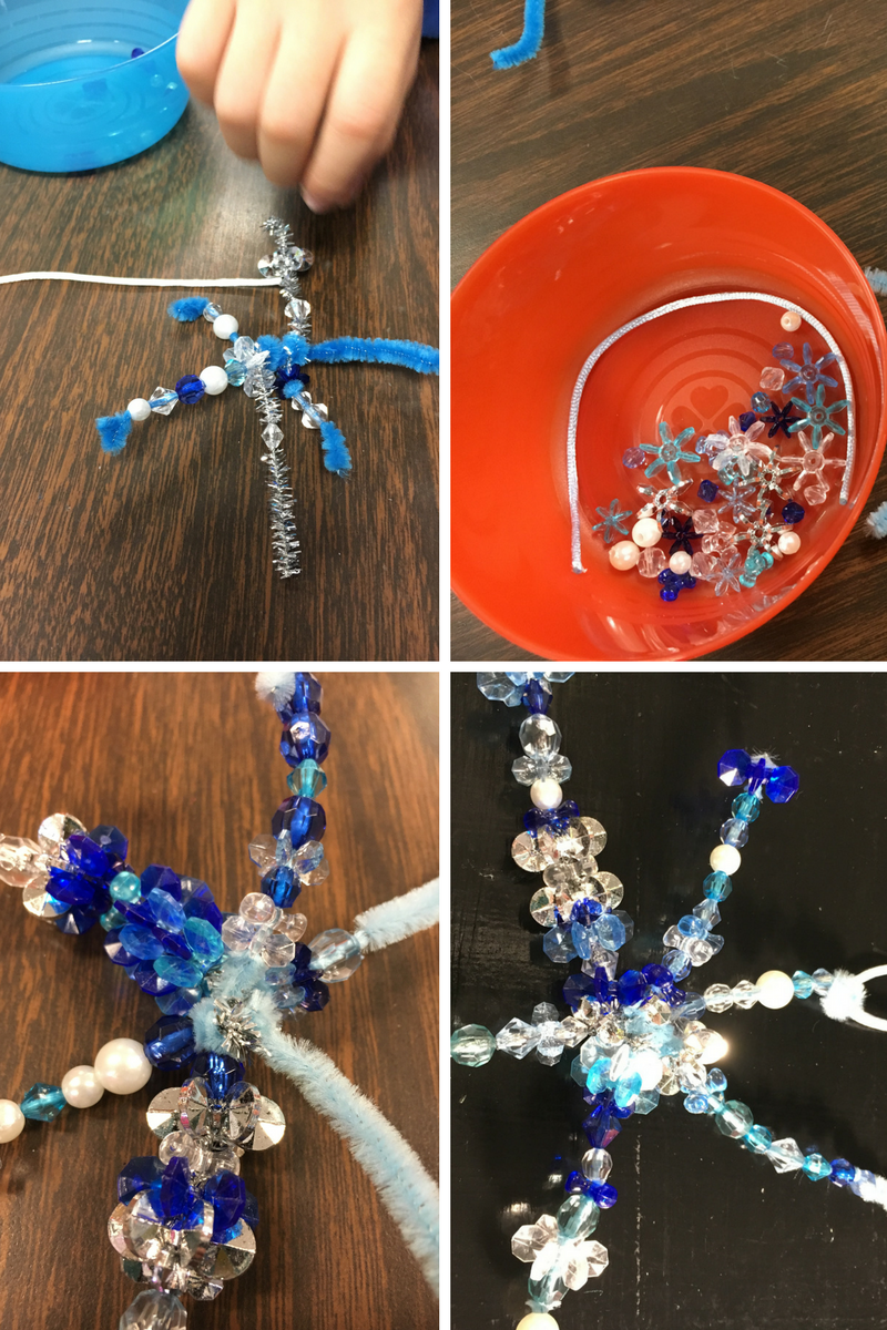 Beaded Snowflake Ornament Craft Kit