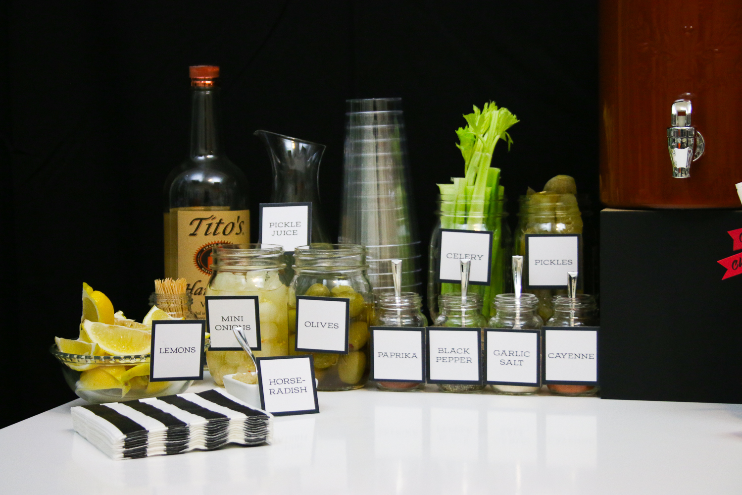 Bloody Mary Bar - Day After Wedding Brunch