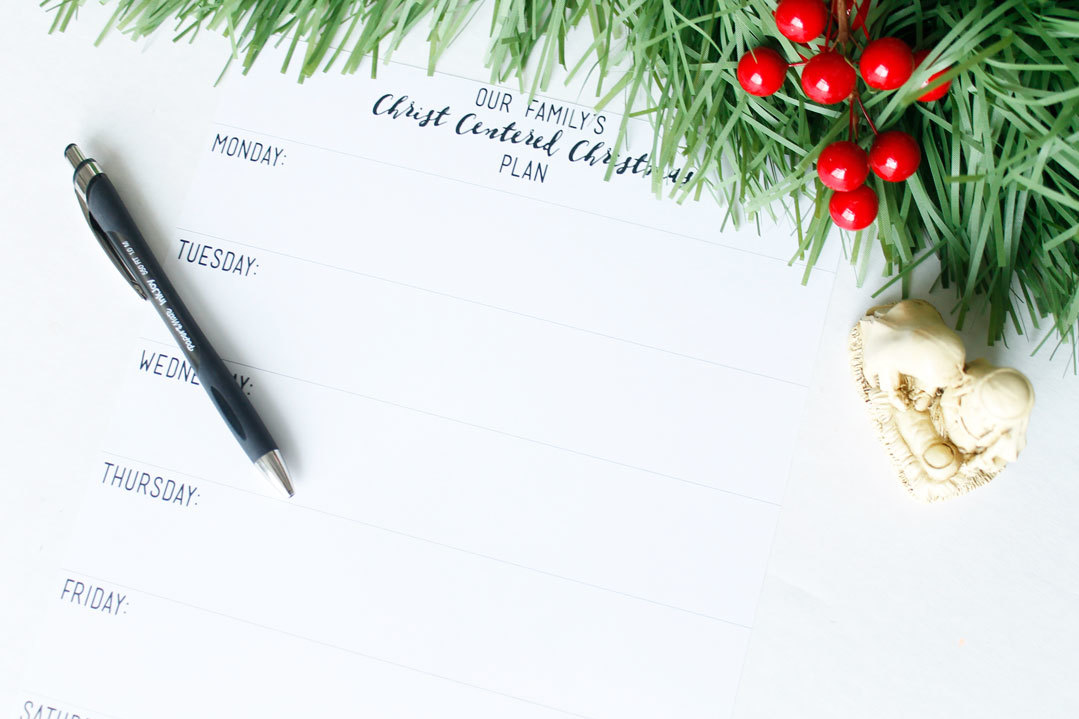 Christ Centered Christmas Family Night Plan Printable