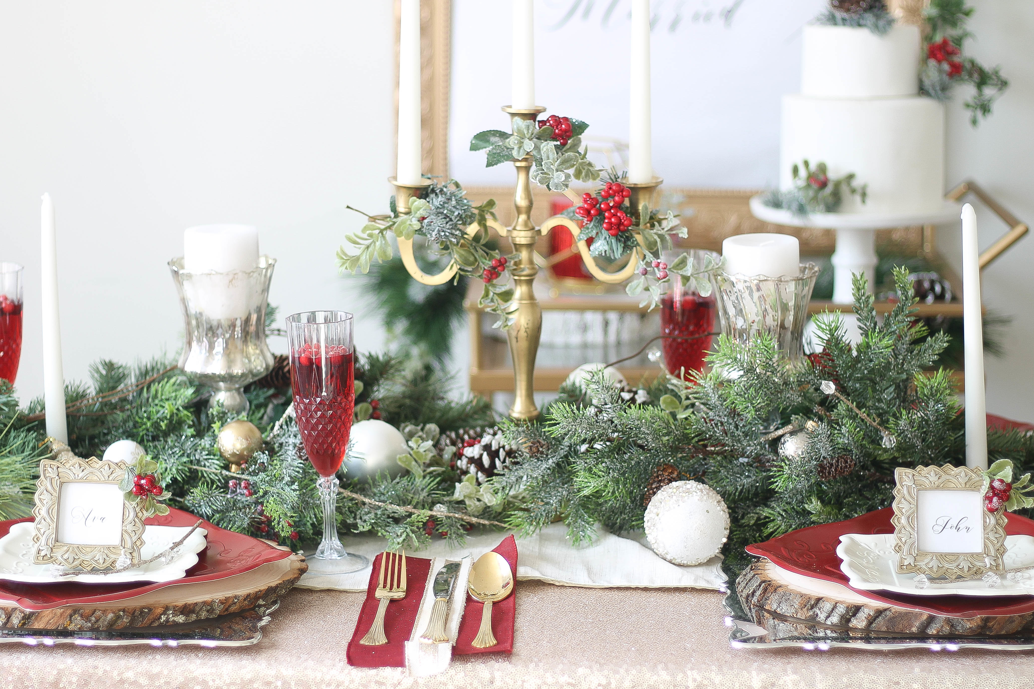 Crimson Christmas Wedding