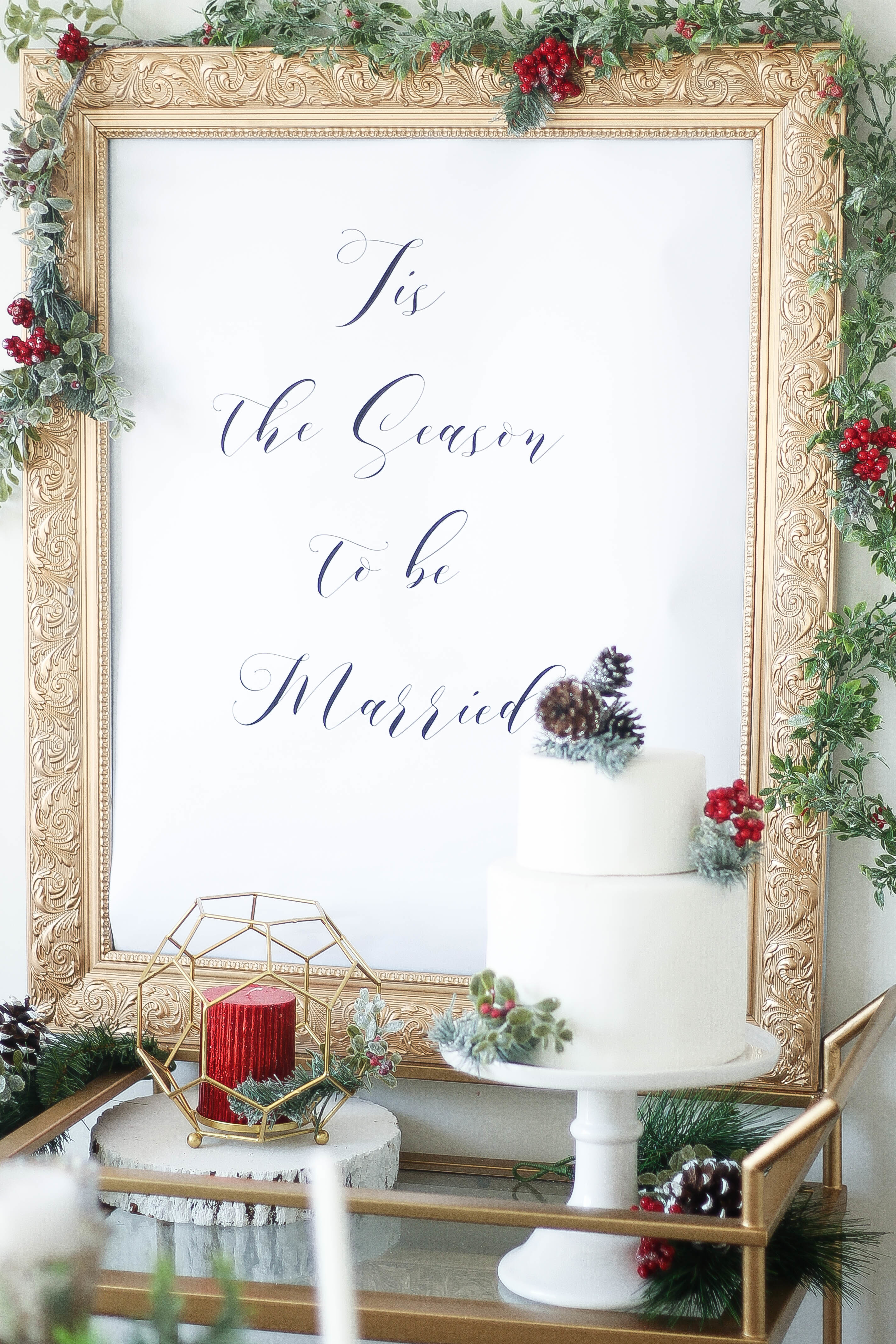 Crimson Christmas Wedding