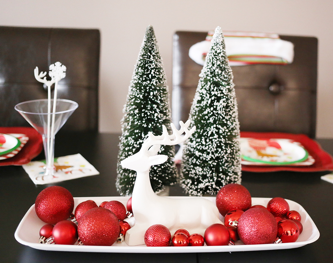 Gift Wrapping Party - Reindeer Centerpiece
